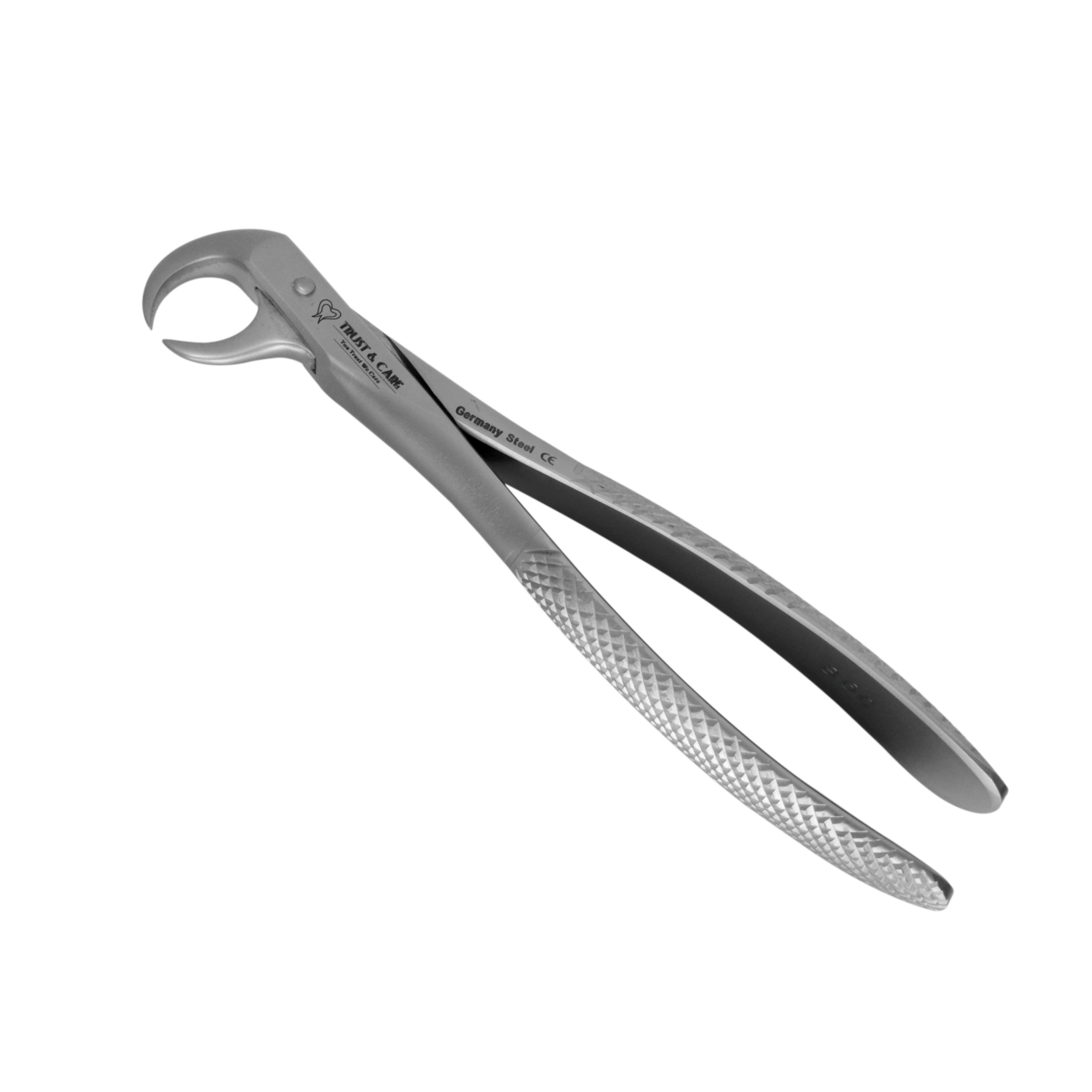 Trust & Care Tooth Extraction Forcep Lower Molars Cow Horn Fig No. 86 Standard