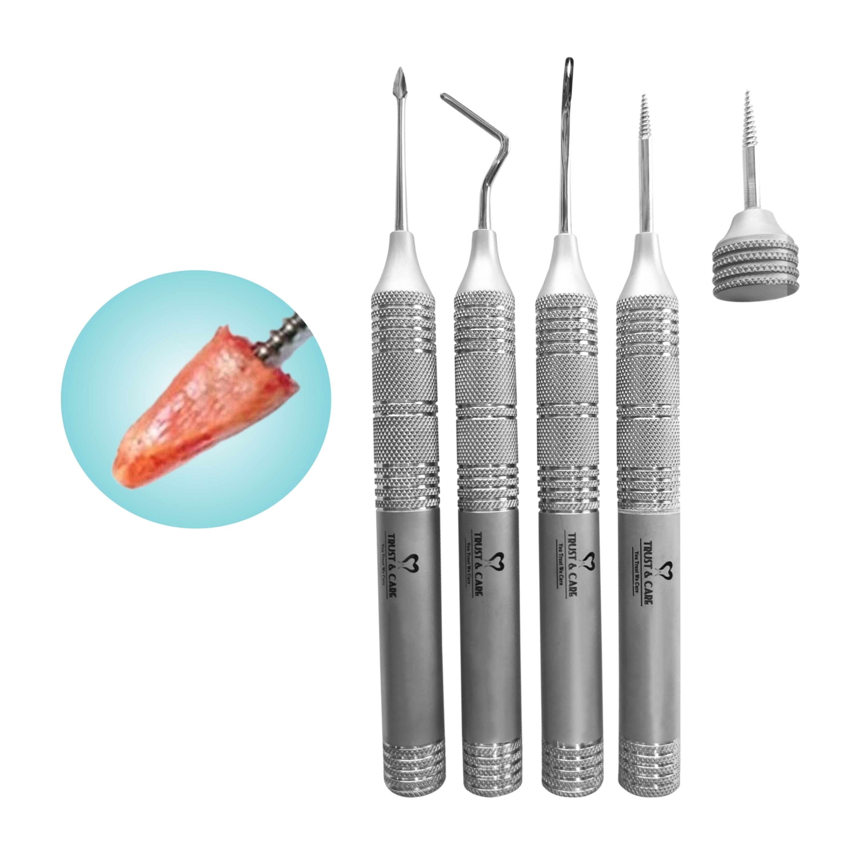 Trust & Care Flexible Periotomes Set Of 5-Pcs With Screw