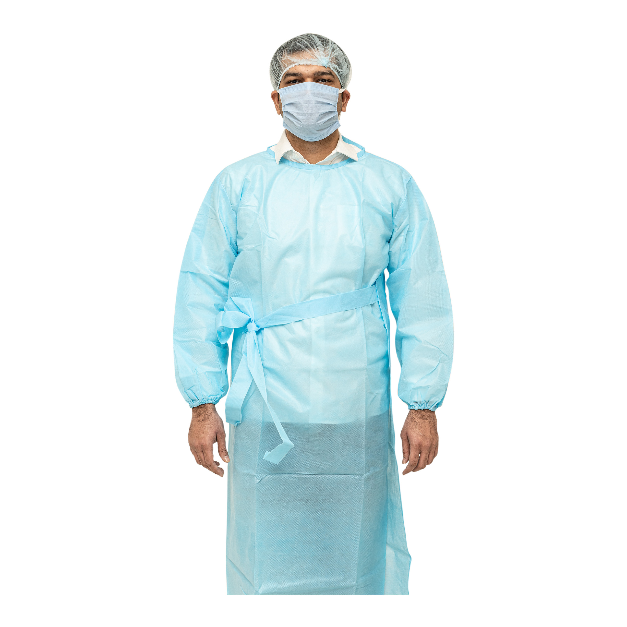 Disposable isolation gown PS SUNG non sterile / taped