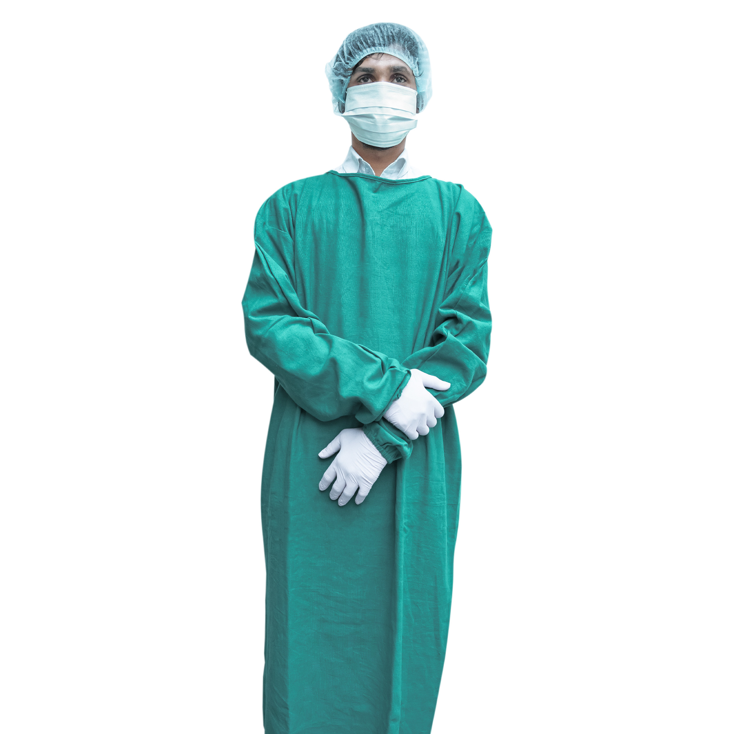 Surgical Gown Green Cloth