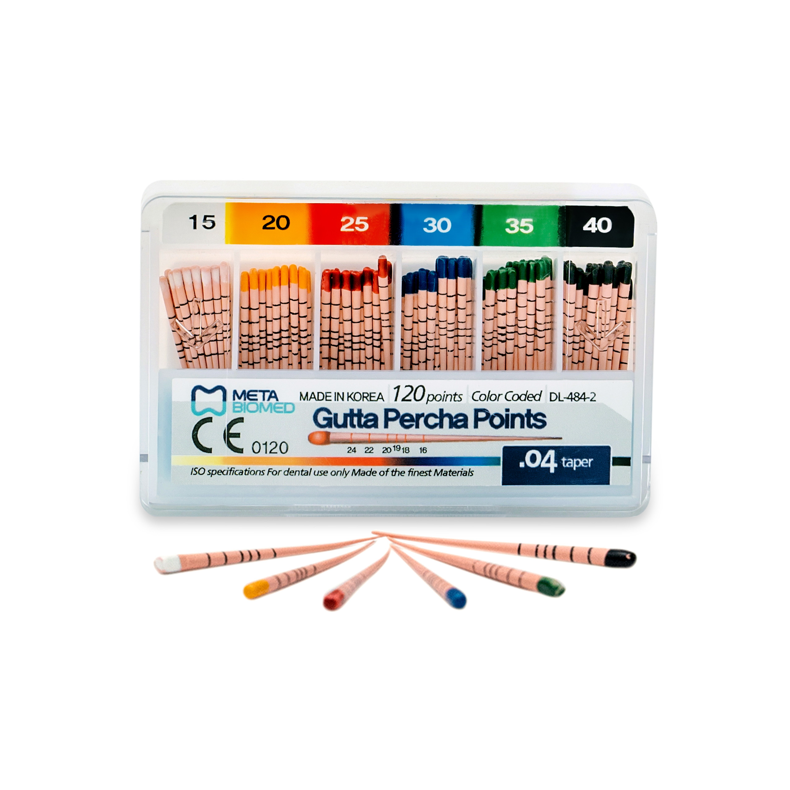 Gutta Percha Points .04 Taper (15-40)