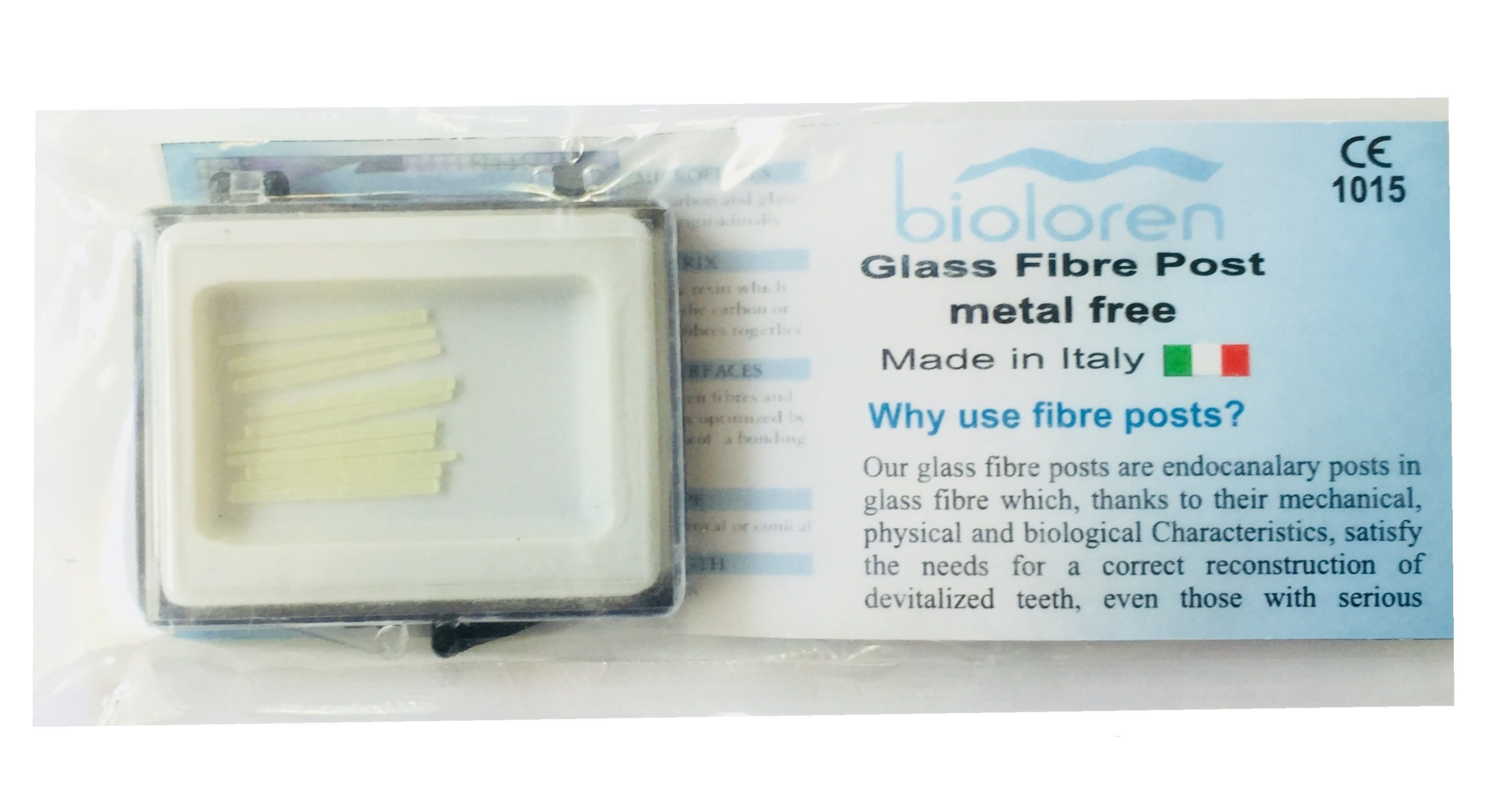 Ammdent Glass Fiber Post White and Translucent 1mm