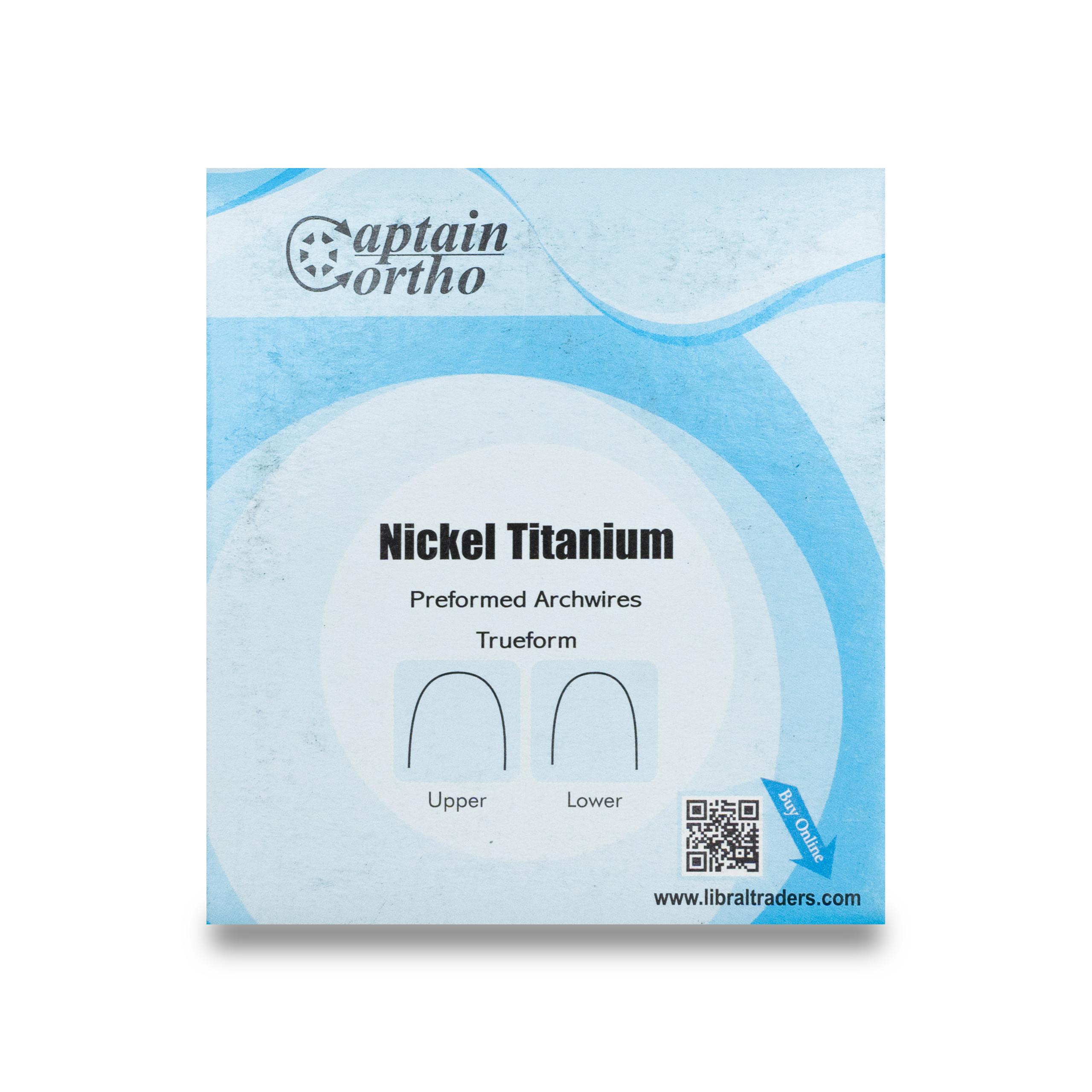 Captain Niti .016" Nickel Titanium Trueform Preformed Archwires Lower