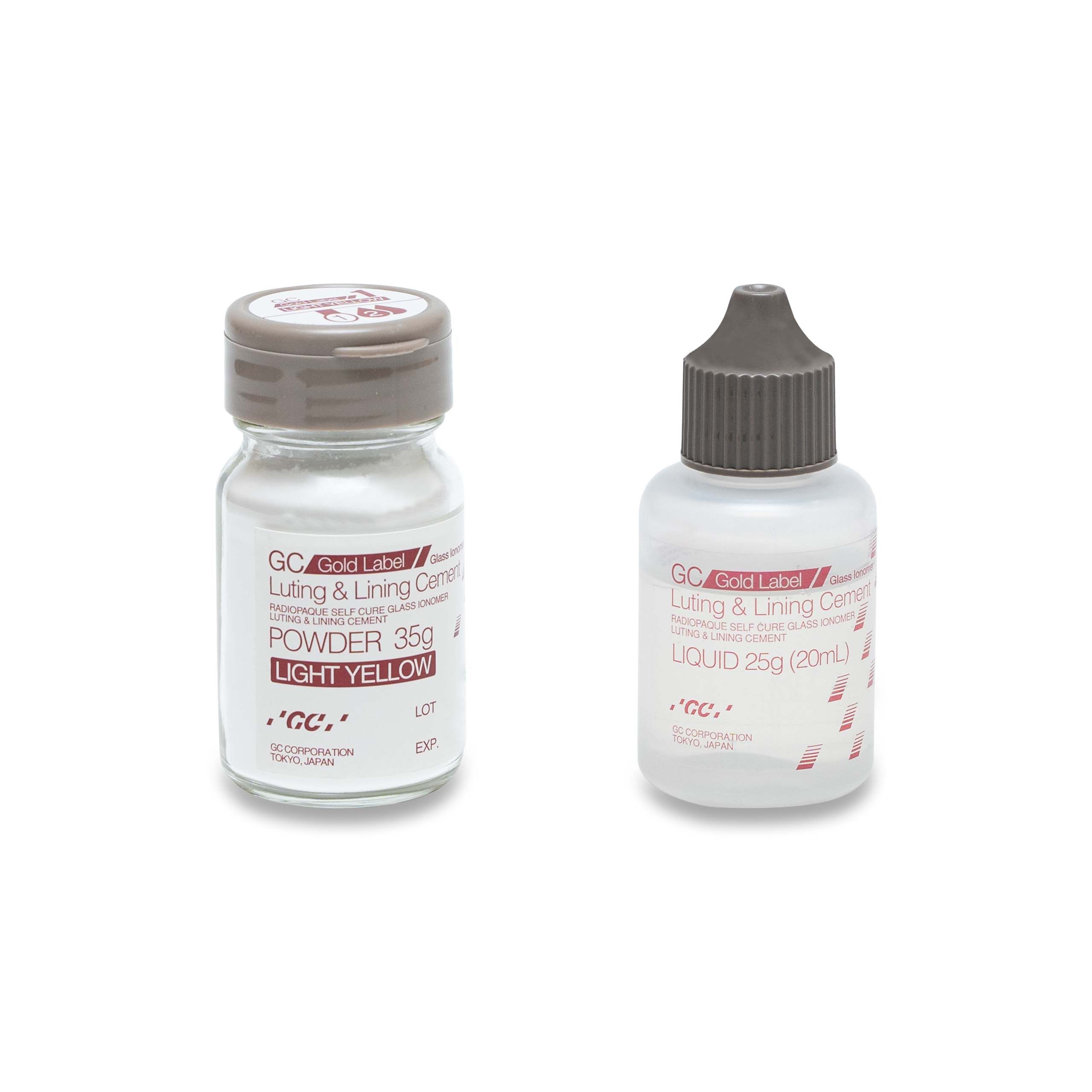 GC Gold Label Luting and Label Cement 35gm Powder/25ml Liquid 1-1 Pkg
