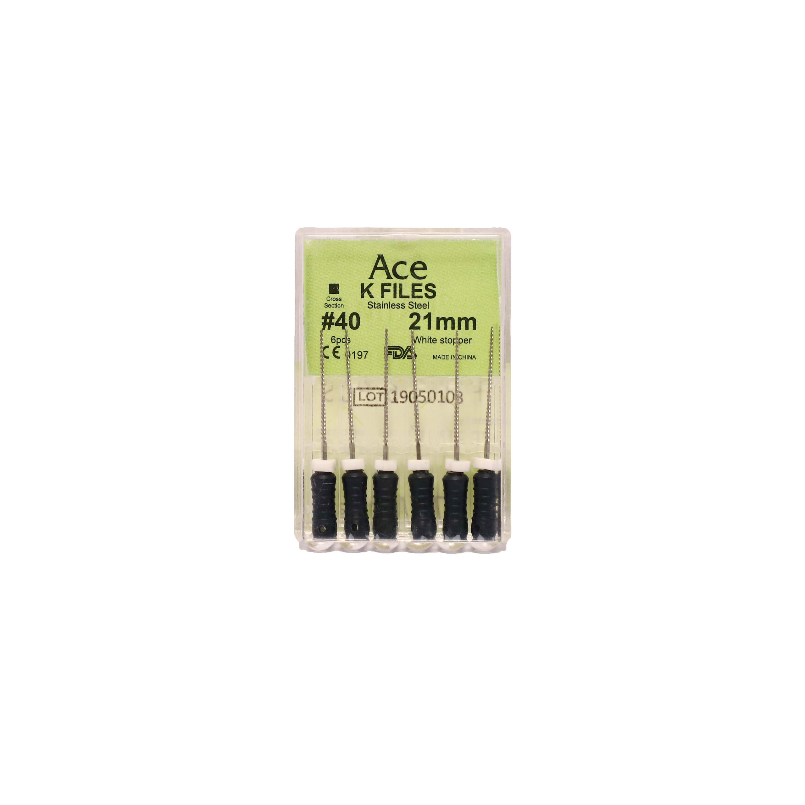 Prime Ace K Files #40, 21mm (Pack Of 5)