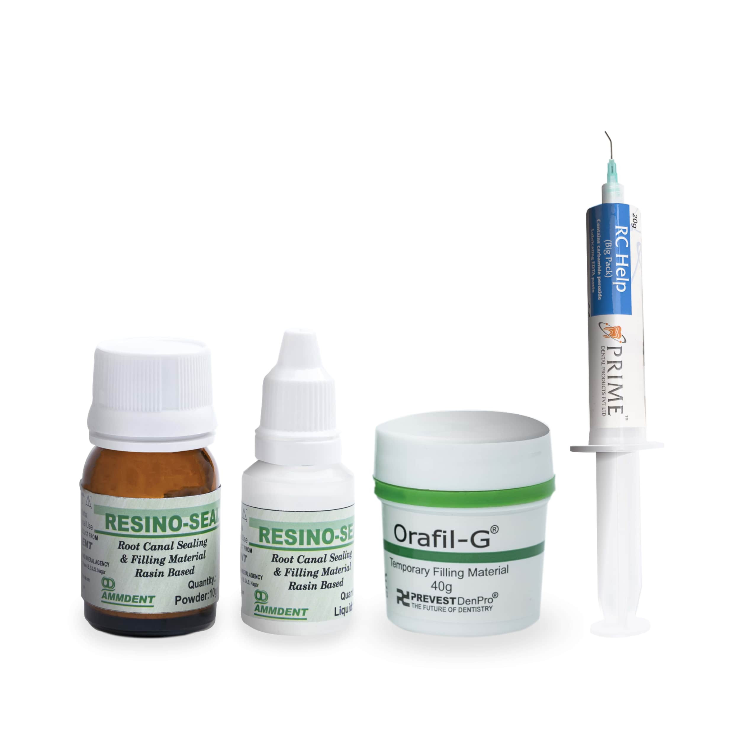 Combo: Orafil-G (5Pcs.) + RC Help (5Pcs.) + Resino Seal (1Pc.)