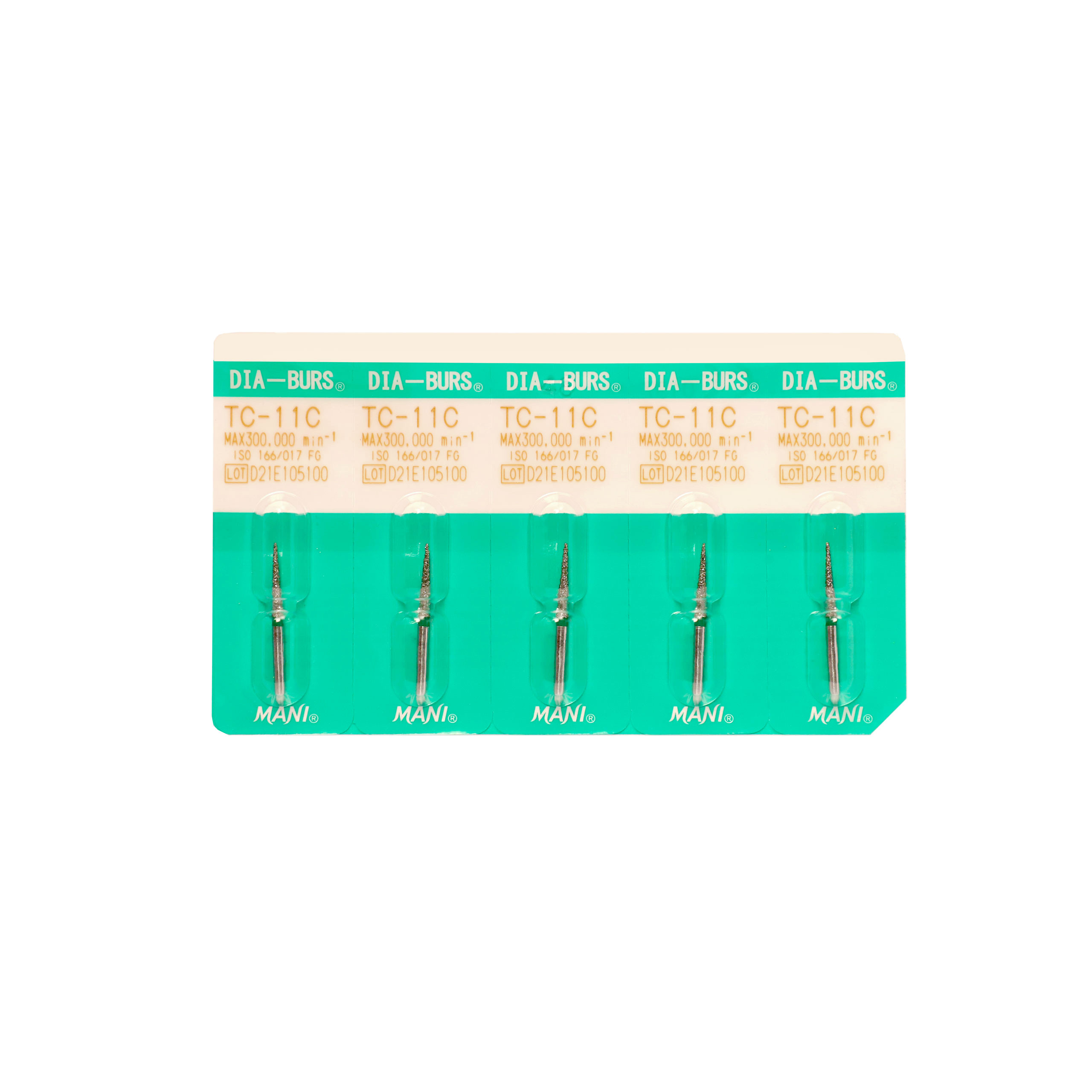 Mani Diamond Burs TC-11C (5 Pcs.)