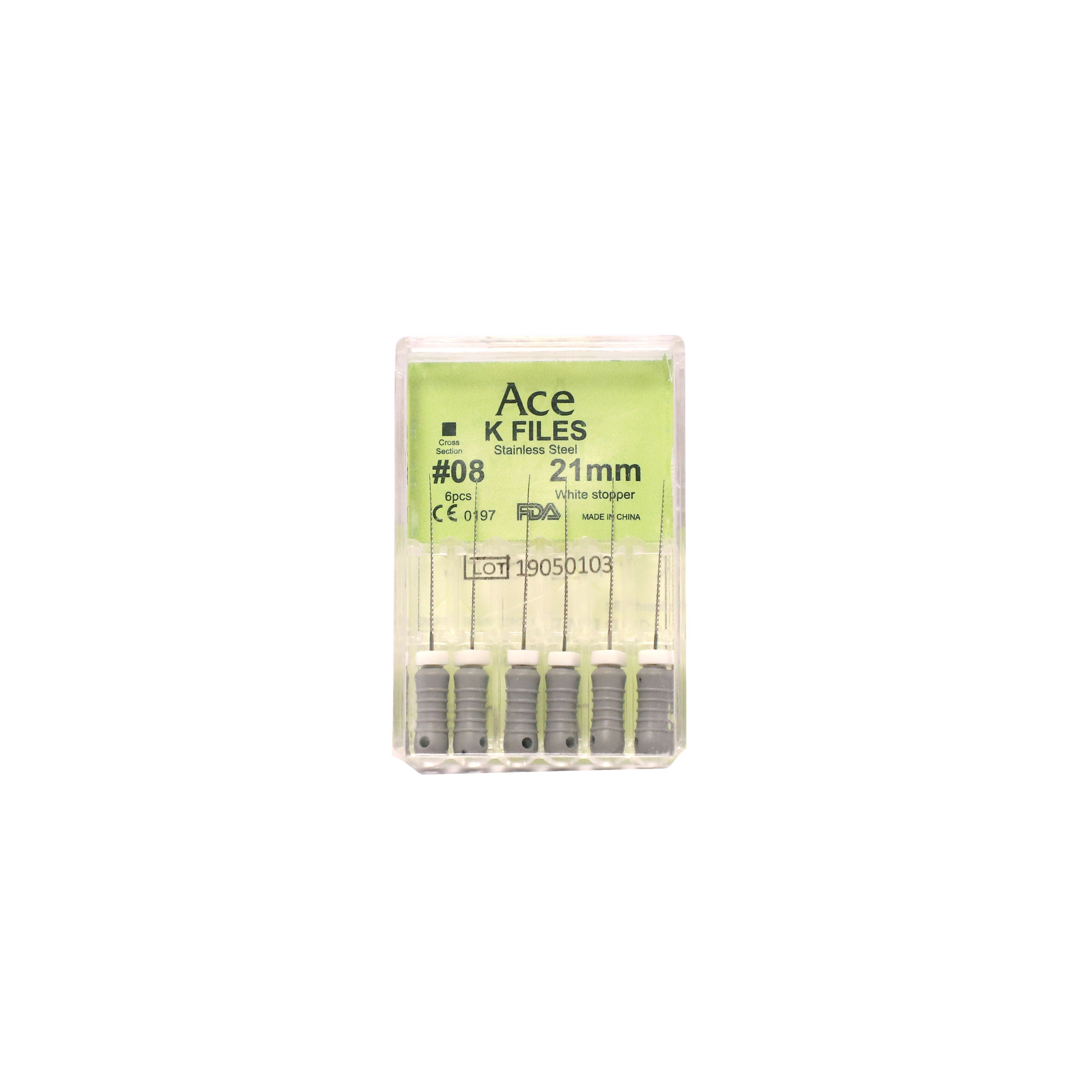 Prime Dental Ace K Files 08 21mm  (Pack of 5)