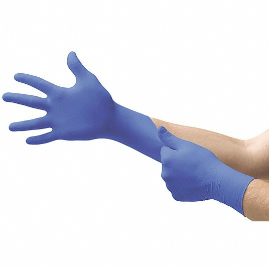 Gloveon Powder-Free Nitrile Examination Gloves Pack Of 100 (NB30 Blue)  Size Small