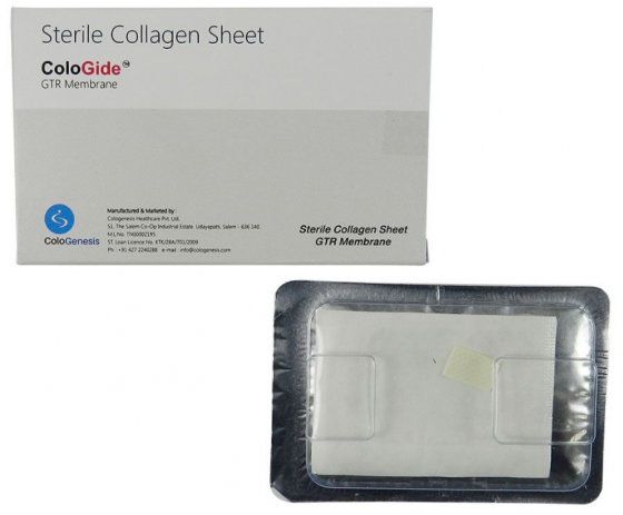 Colo Gide GTR Membrane Sterile Collagen Sheet 10x15mm