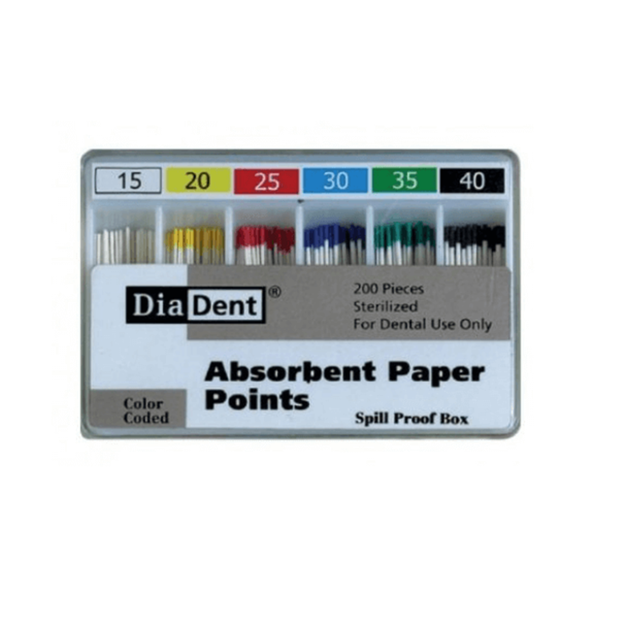 Diadent Absorbent Point 2% 15,20,25,30,35,40 (200 Points)