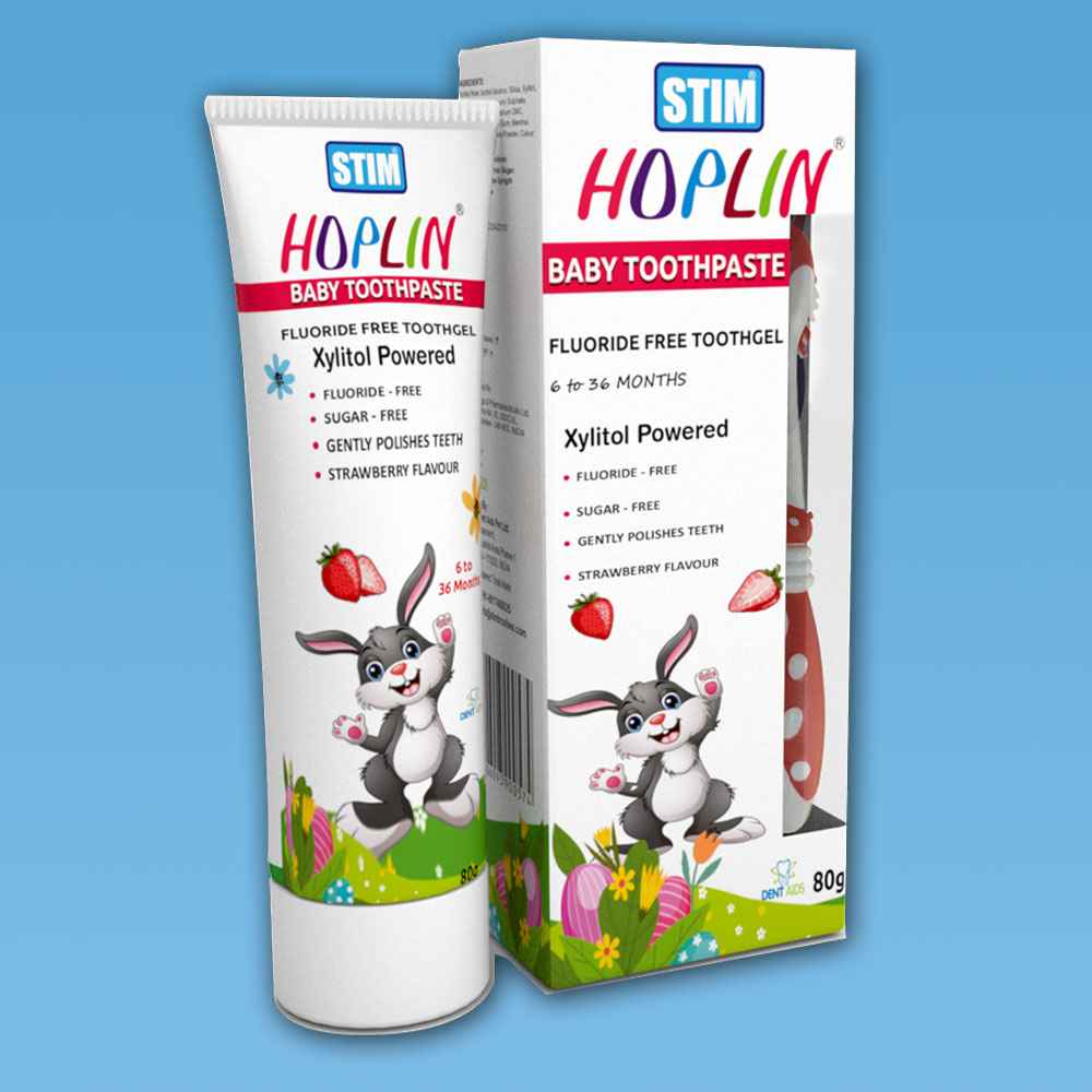 Stim Hoplin Baby Toothpast-6 Months To 3 Years With Free-
