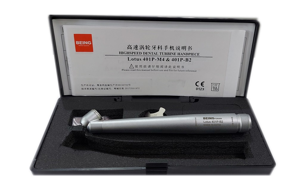 Being Foshan 45 Degree Non LED Airotor Push Button Handpiece 401P-B2