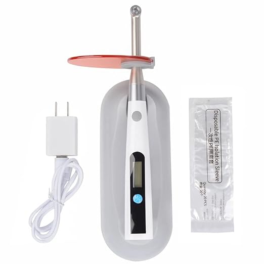 Qualdent Q-Cure Light Cure Unit (1 Sec) Cordless High-Powered | Compact LED Curing Light | Ergonomic Design | Fast Curing