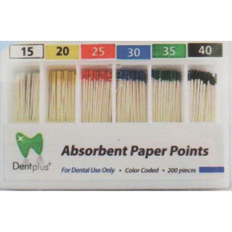 Dentplus Absorbent Paper Points 6% #20