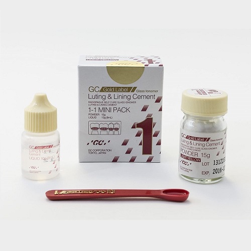 GC Gold Label Luting And Label Cement 15gm Powder/8ml Liquid 1-1 Mini Pack