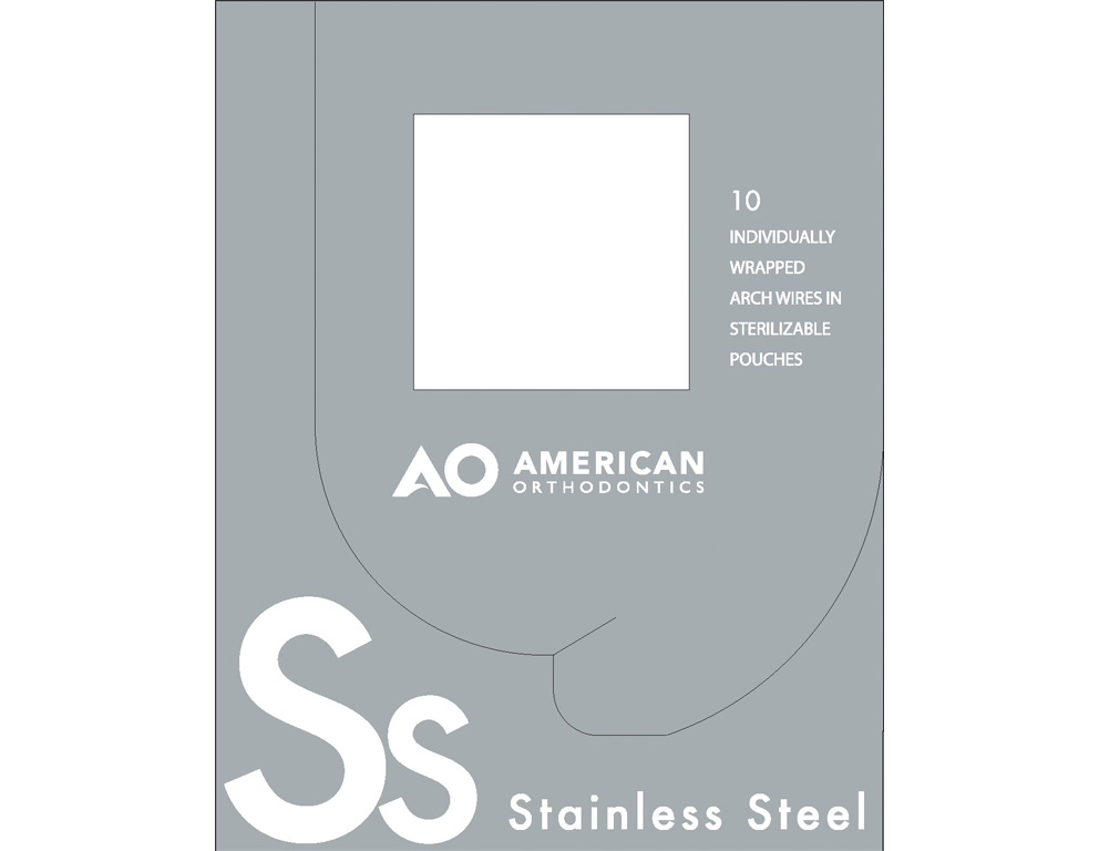 AO American Orthodontics Stanless Steel Low .019*.025 In 10/pkg
