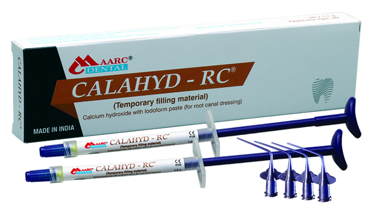 Maarc Calahyd - Rc (Oil Base Calcium Hydroxide With Iodoform) (1.5gms X 2 Syr With 4 Applicator Tips)