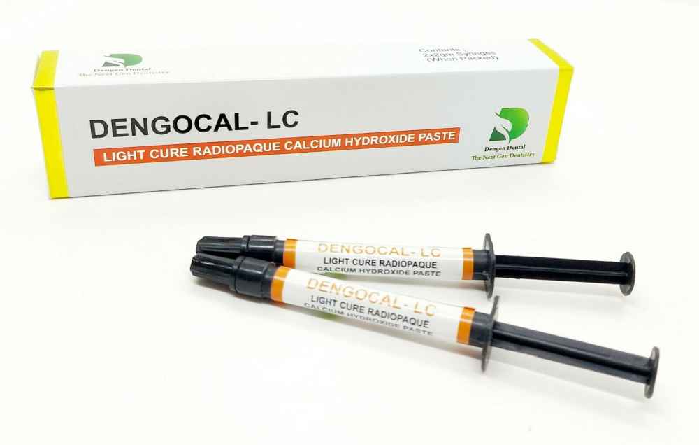 Dengen Dengocal LC Dental Radiopaque Light-Cured Calcium Hydroxide Paste 2*2gm