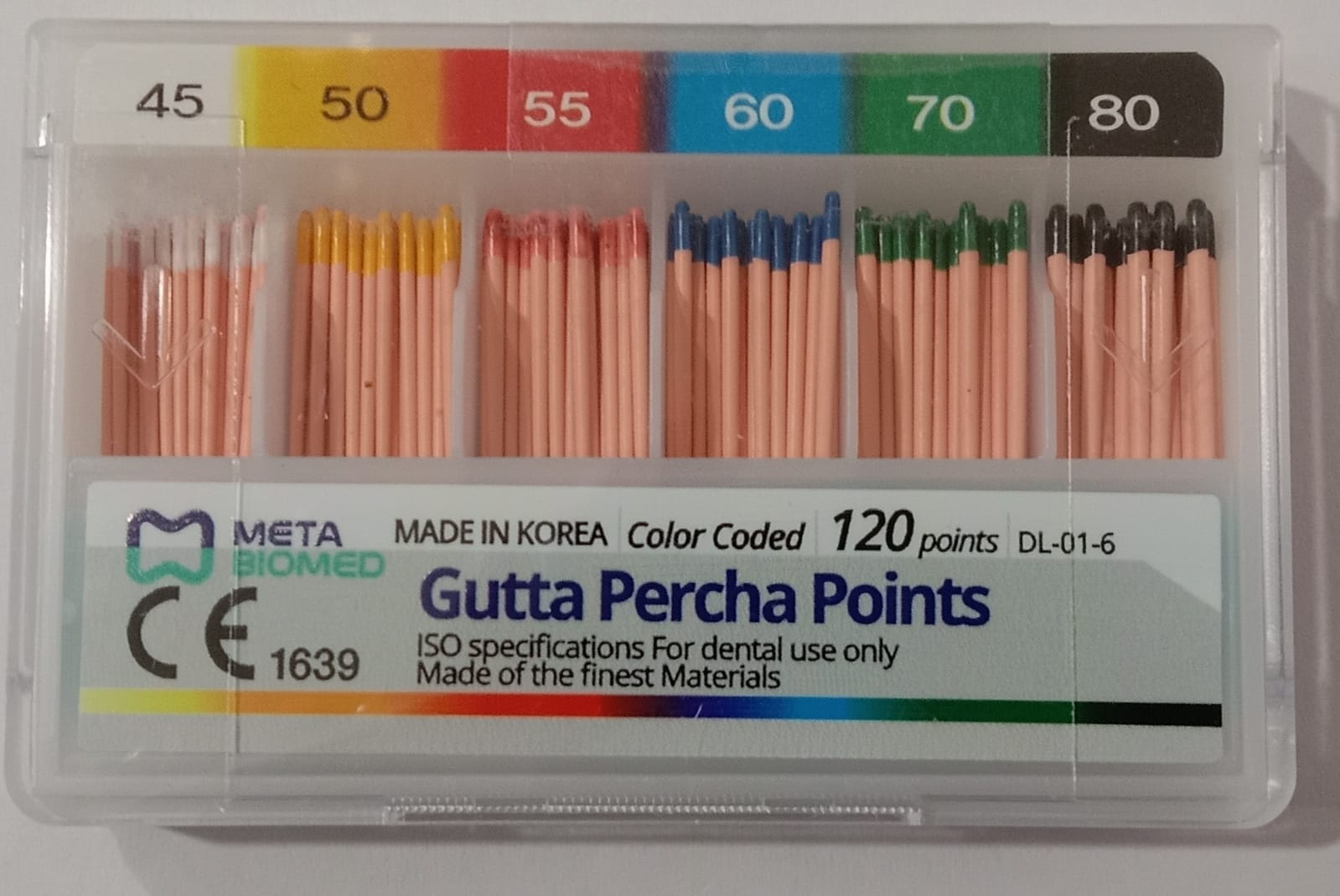 Meta Biomed Gutta Percha Points 45-80 2%