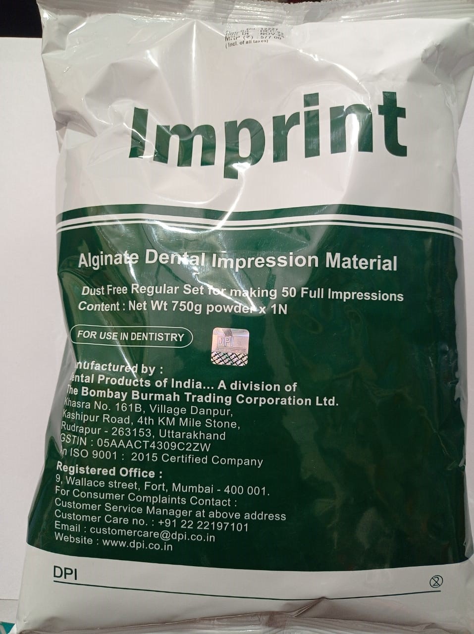 Buy Imprint Alginate Impression Material 750g Online at Best Prices
