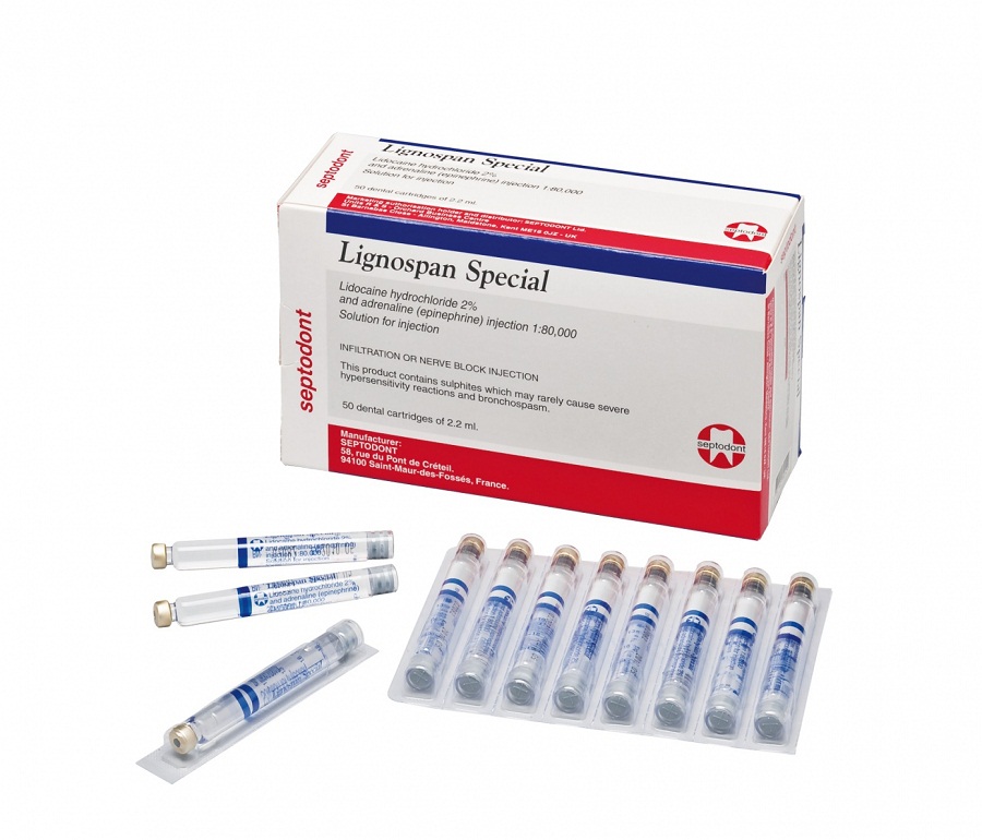 Septodont Lignospan Special Anesthetic Agent Box Of 5 Blister