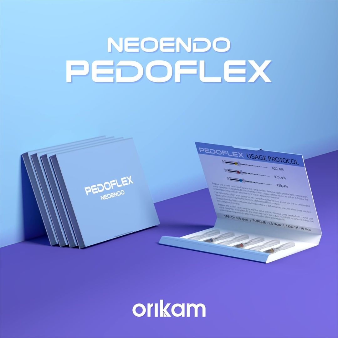 Orikam Neoendo Pedoflex Rotary Files 45/4, 16mm