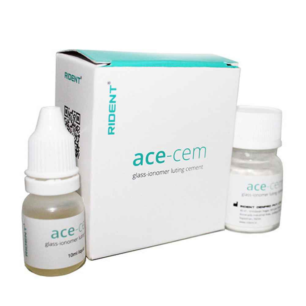 Rident Ace-Cem Glass Ionomer Luting Cement