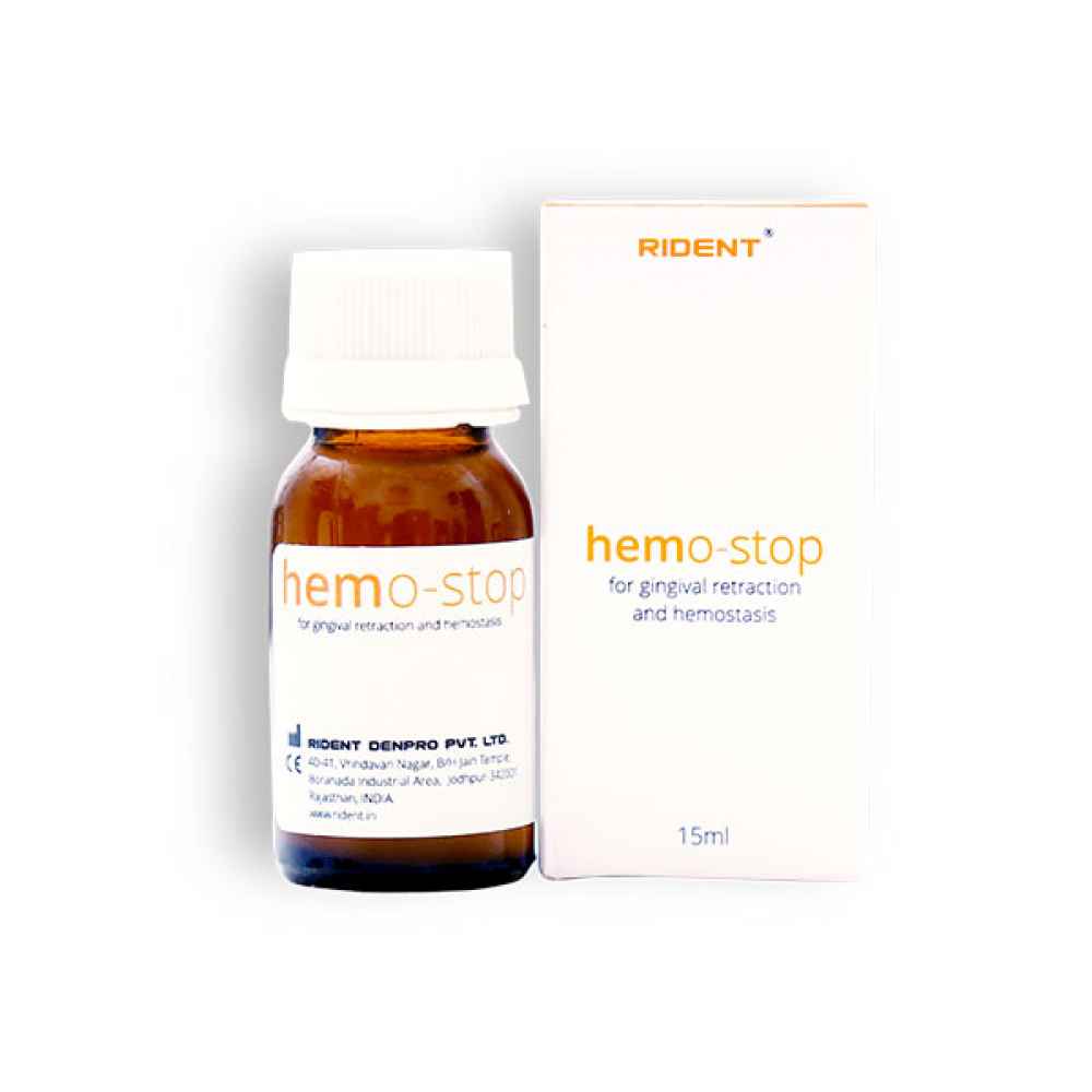 Rident Hemostop Hemostatic Liquid To Stop Minor Gingival Bleeding