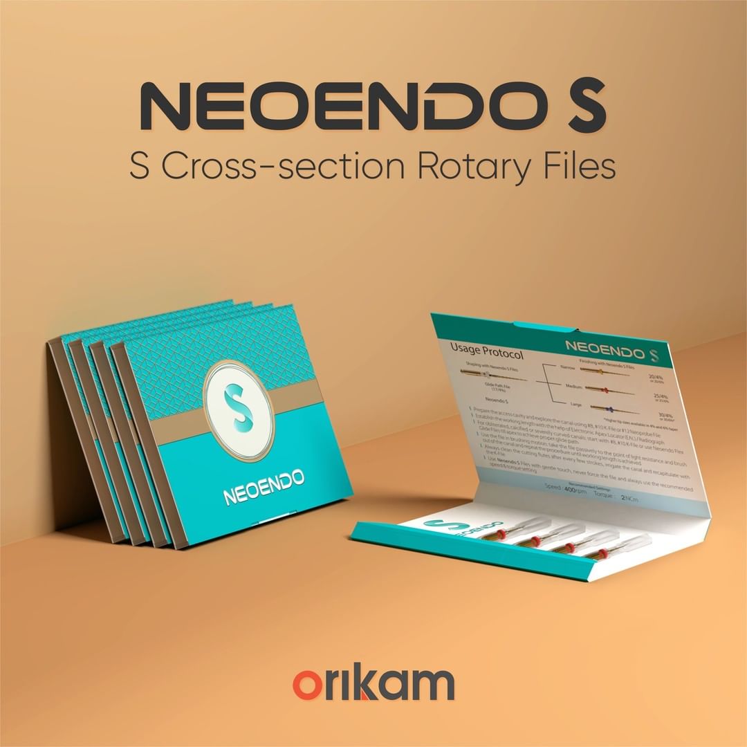 Orikam Neoendo S Rotary Files 20/4, 25mm