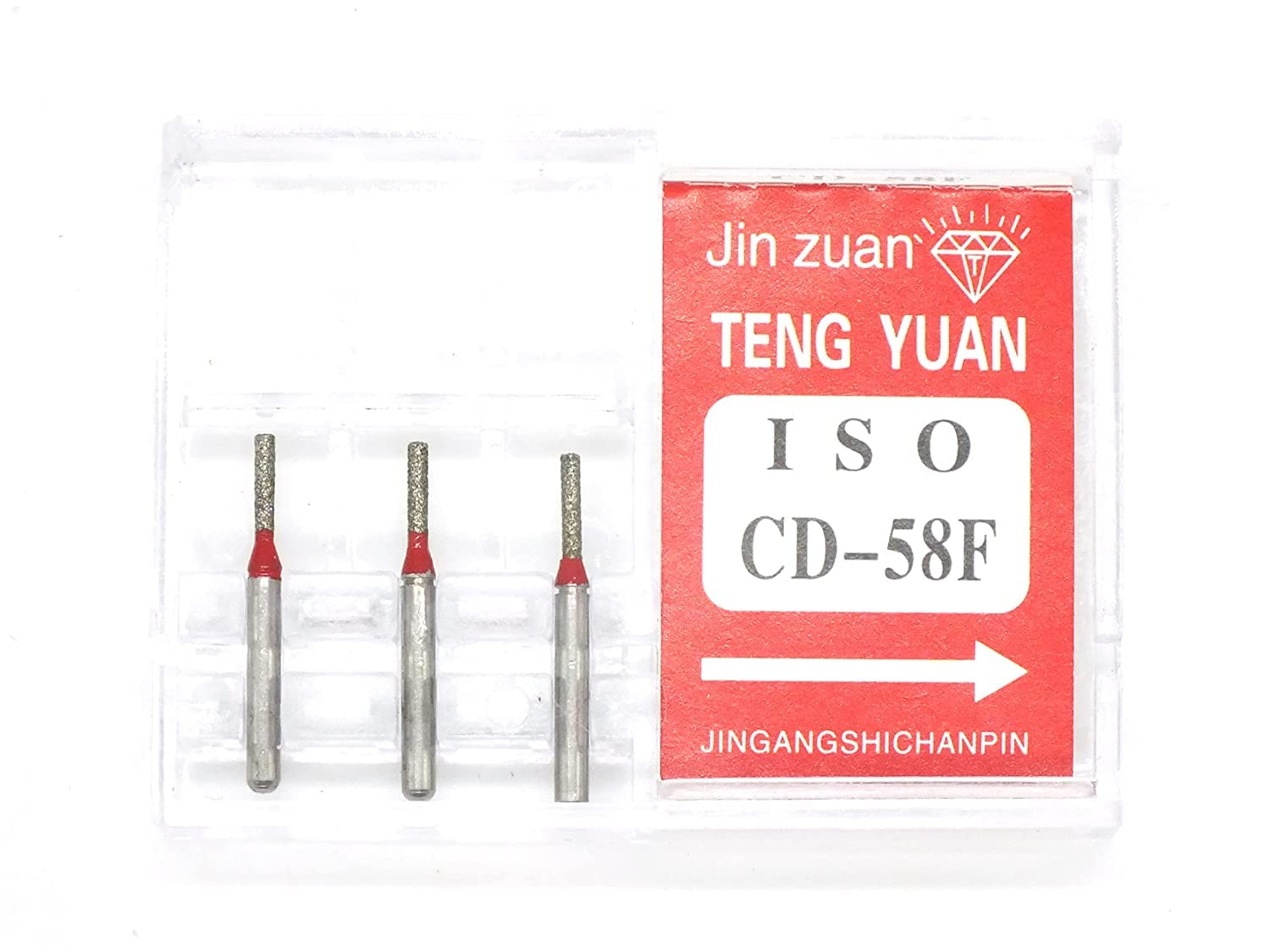 ADDLER DIAMOND BUR CD-58F FG AIR ROTOR SWISS DIA PREMIUM BURS.