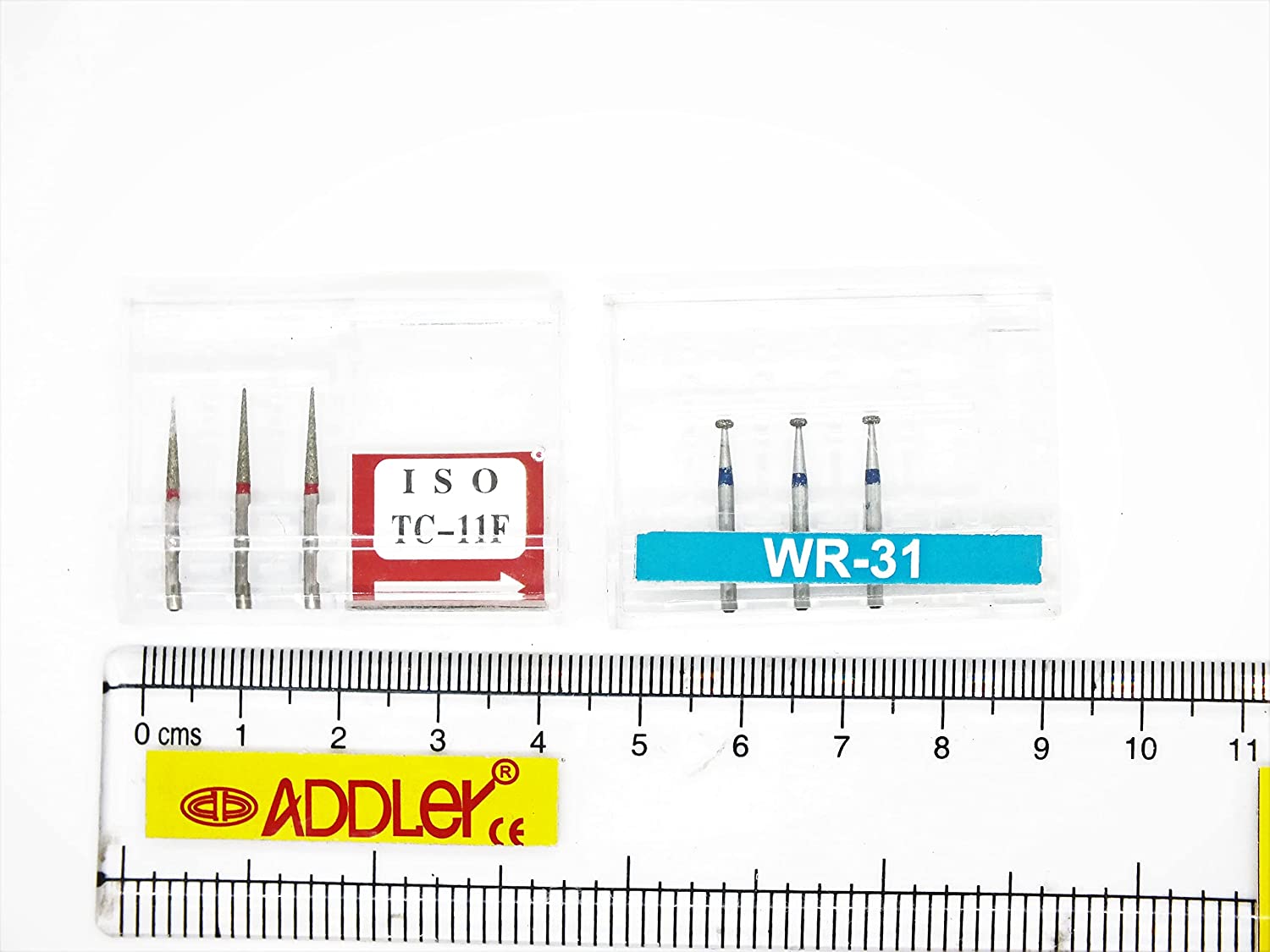 SWISS DIA DENTAL FG DIAMOND COATED BURS TC-11F & WR-31 HIGH SPEED 2 PACK OF 6 BURS TOTAL