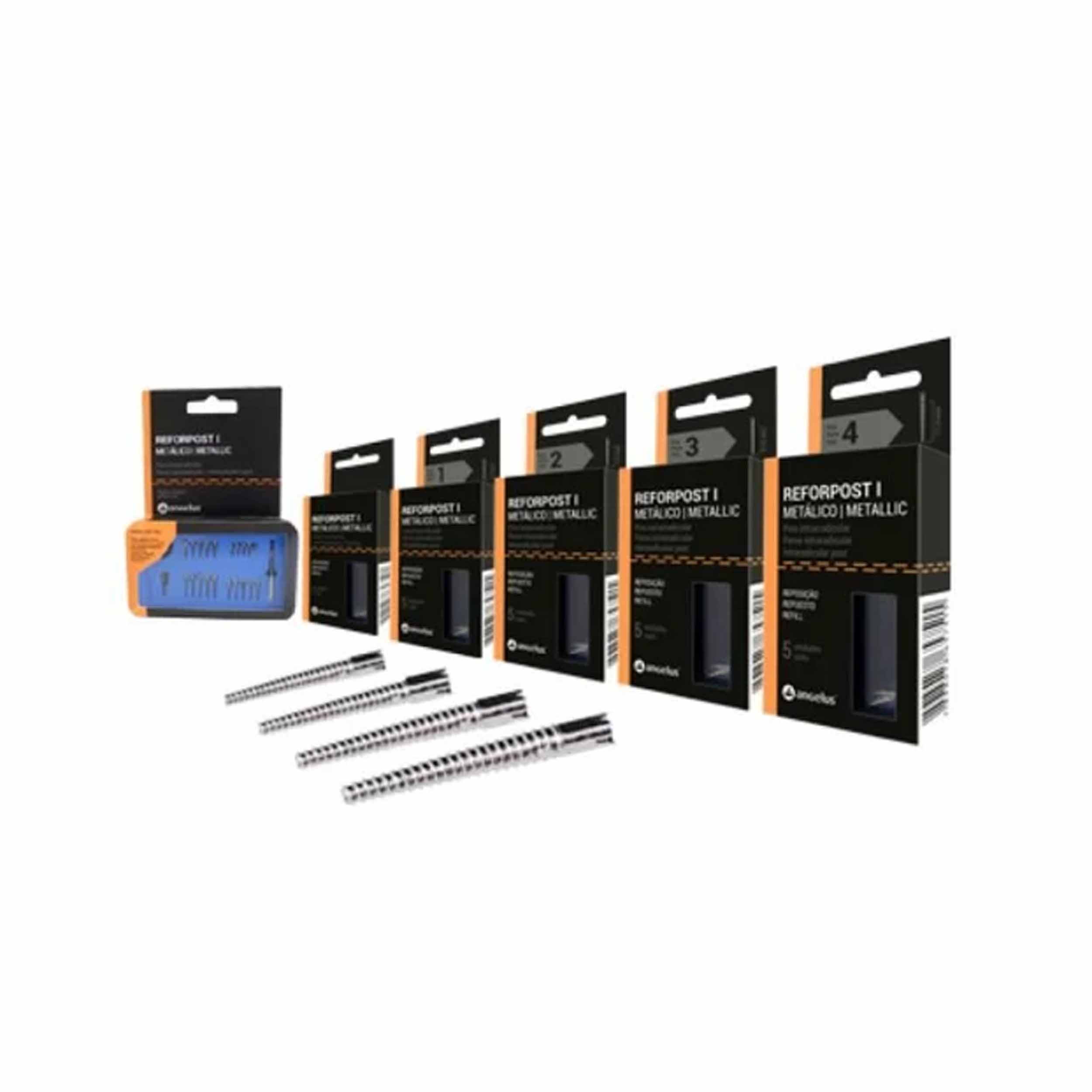 Angelus Reforpost Metallic - Intraradicular Posts Mini Kit