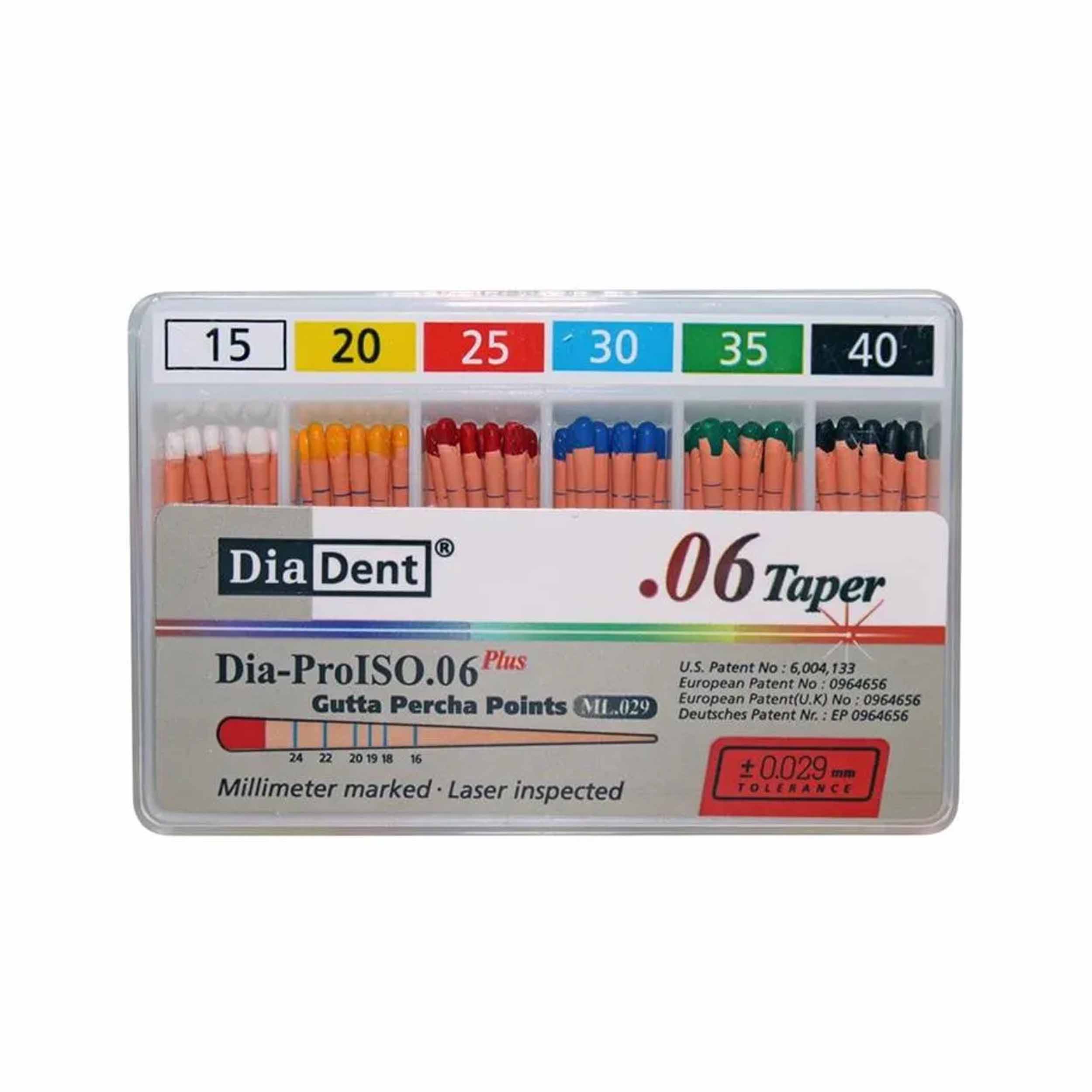 DiaDent Gutta Percha Points 6% Taper 45