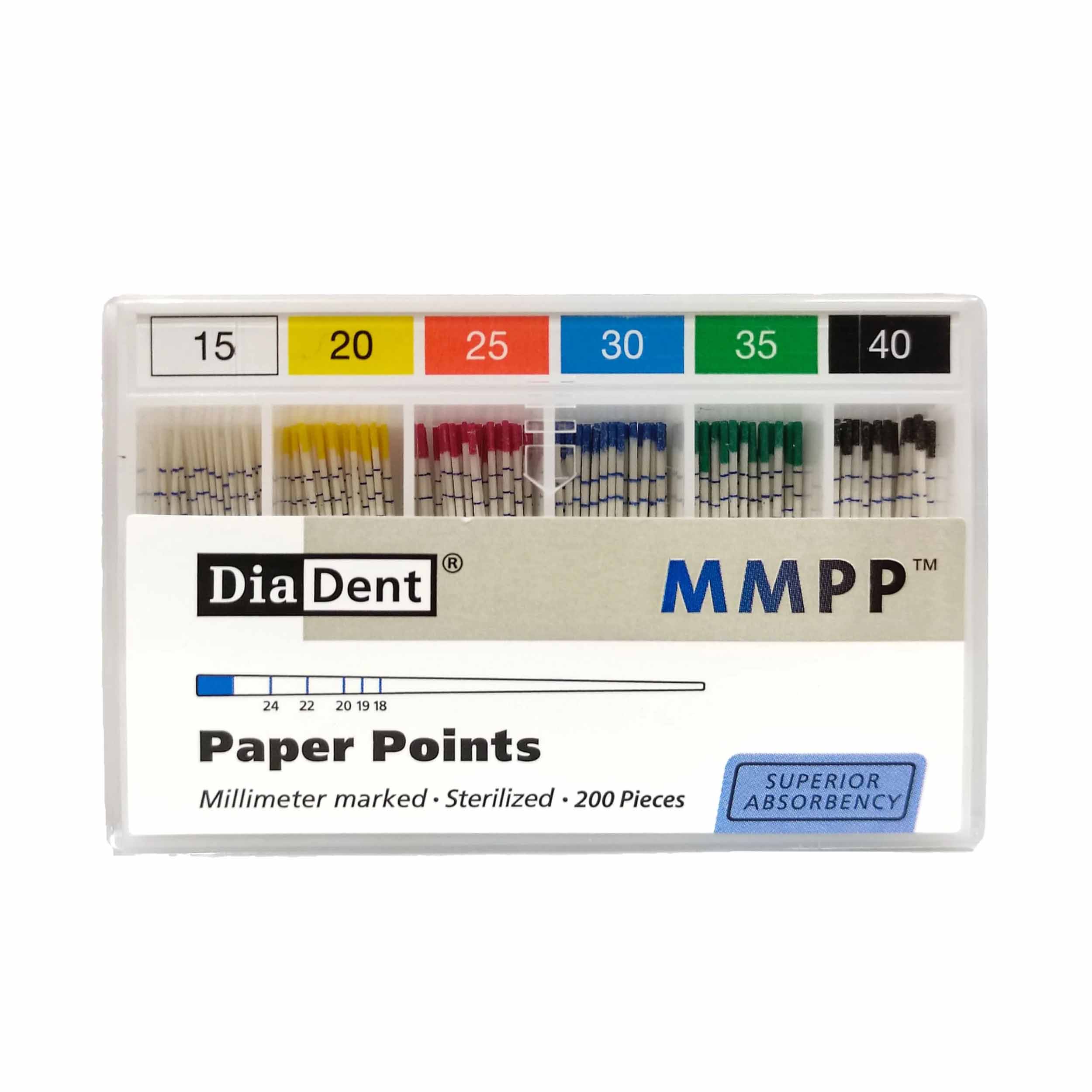DiaDent Paper Points 2% Taper 50