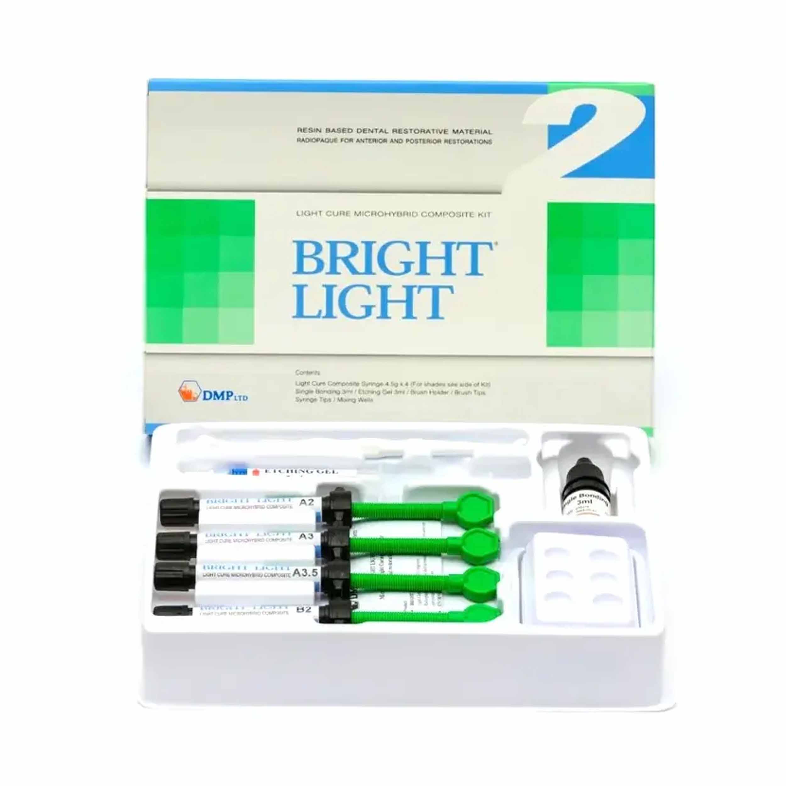 DMP Bright Light Cure Microhybrid Composite Kit