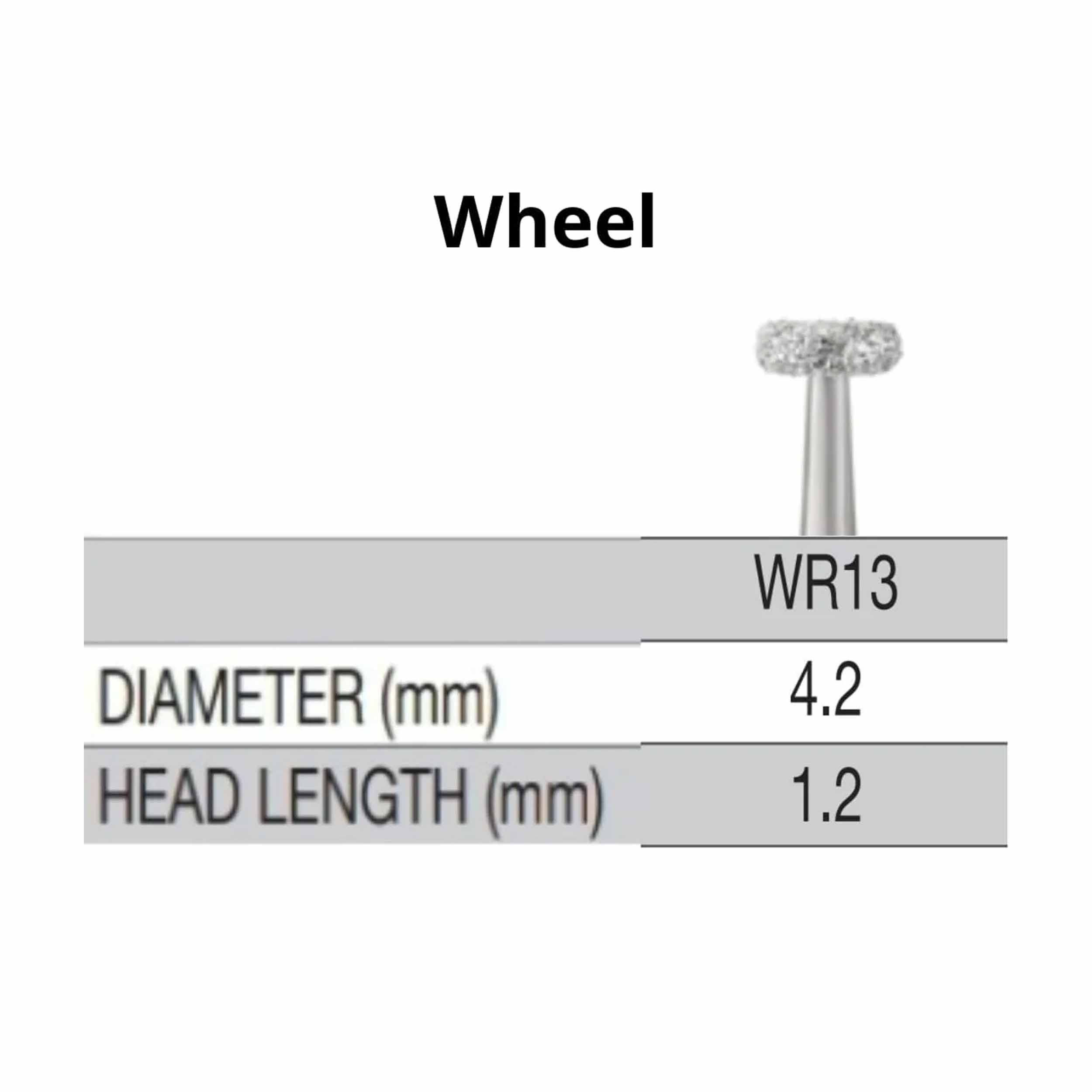SS White G2 Diamond Burs - Wheel Shaped FG WR 13 Medium