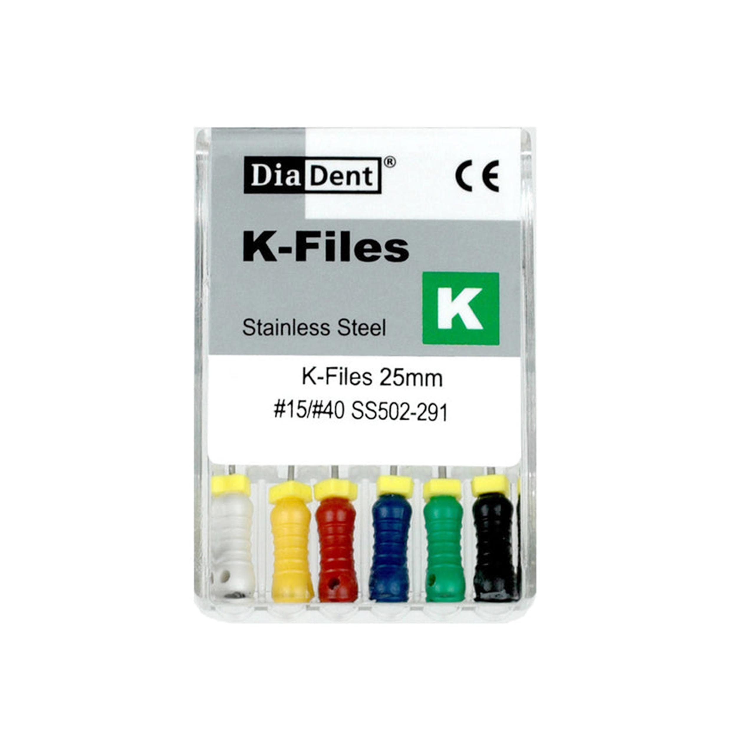 Diadent K File Stainless Steel File Pack of 6