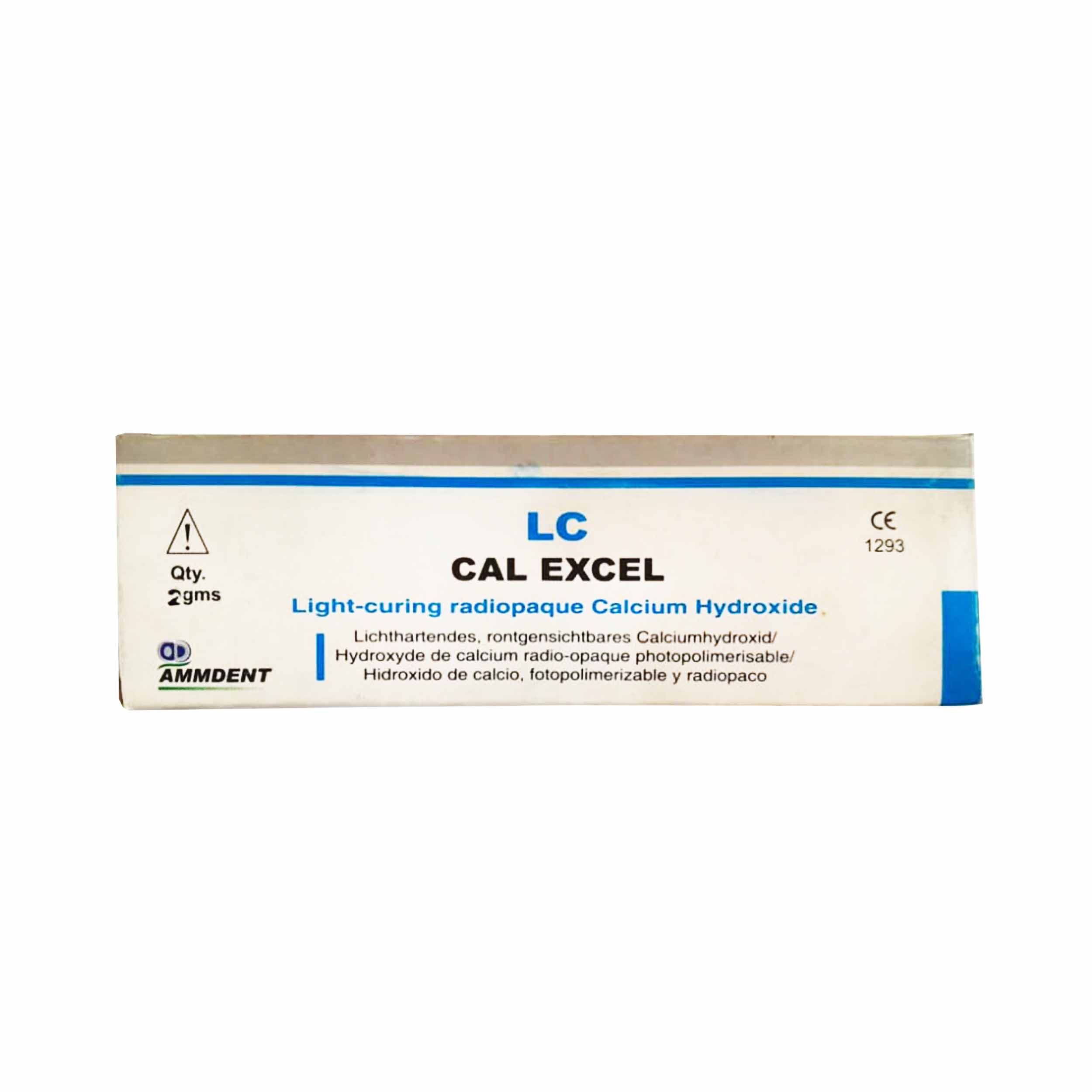 Ammdent Cal Excel Lc Light Cured Radiopaque Calcium Hydroxide 2gm Syringe