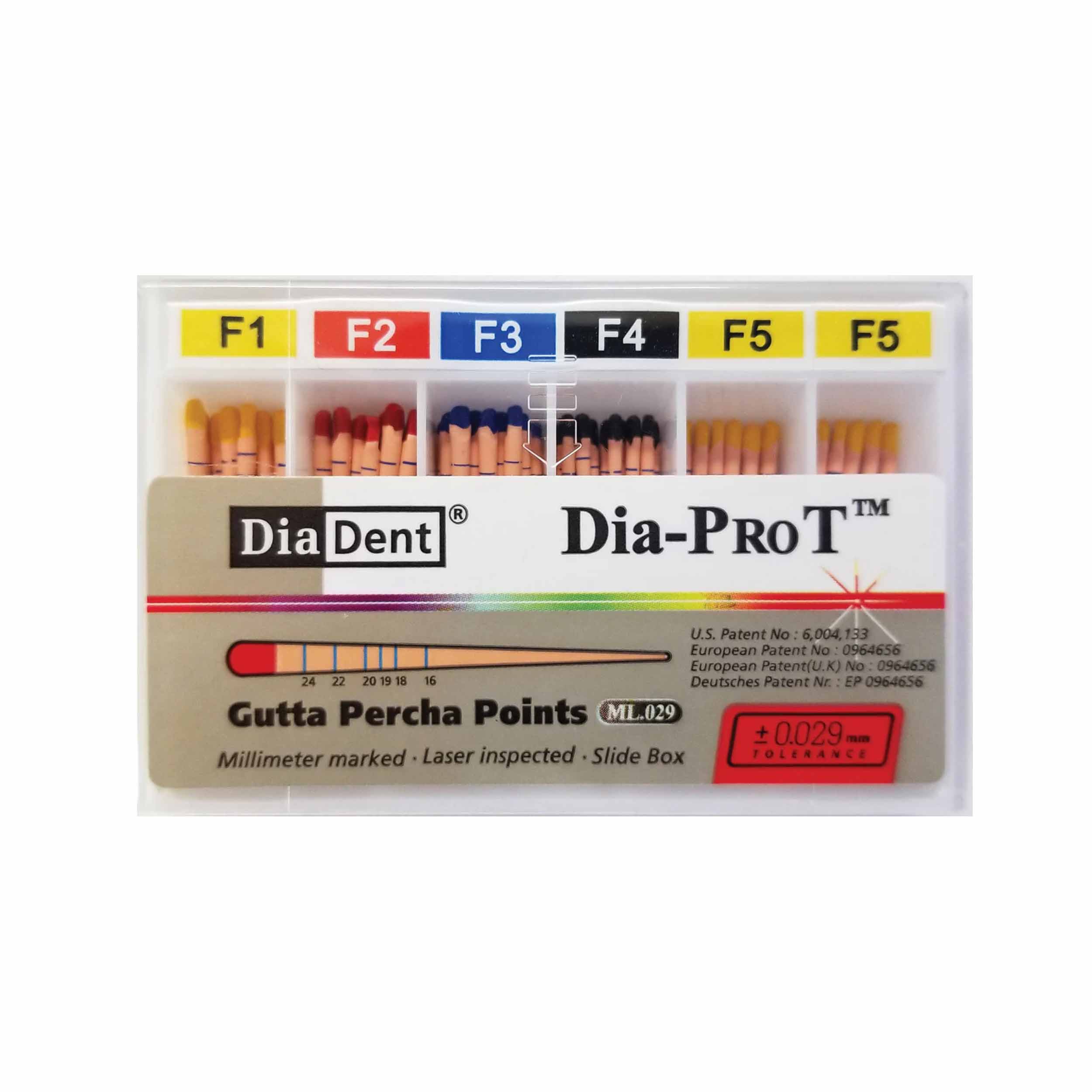 DiaDent ProT - Mm Marked Gutta Percha Points F1