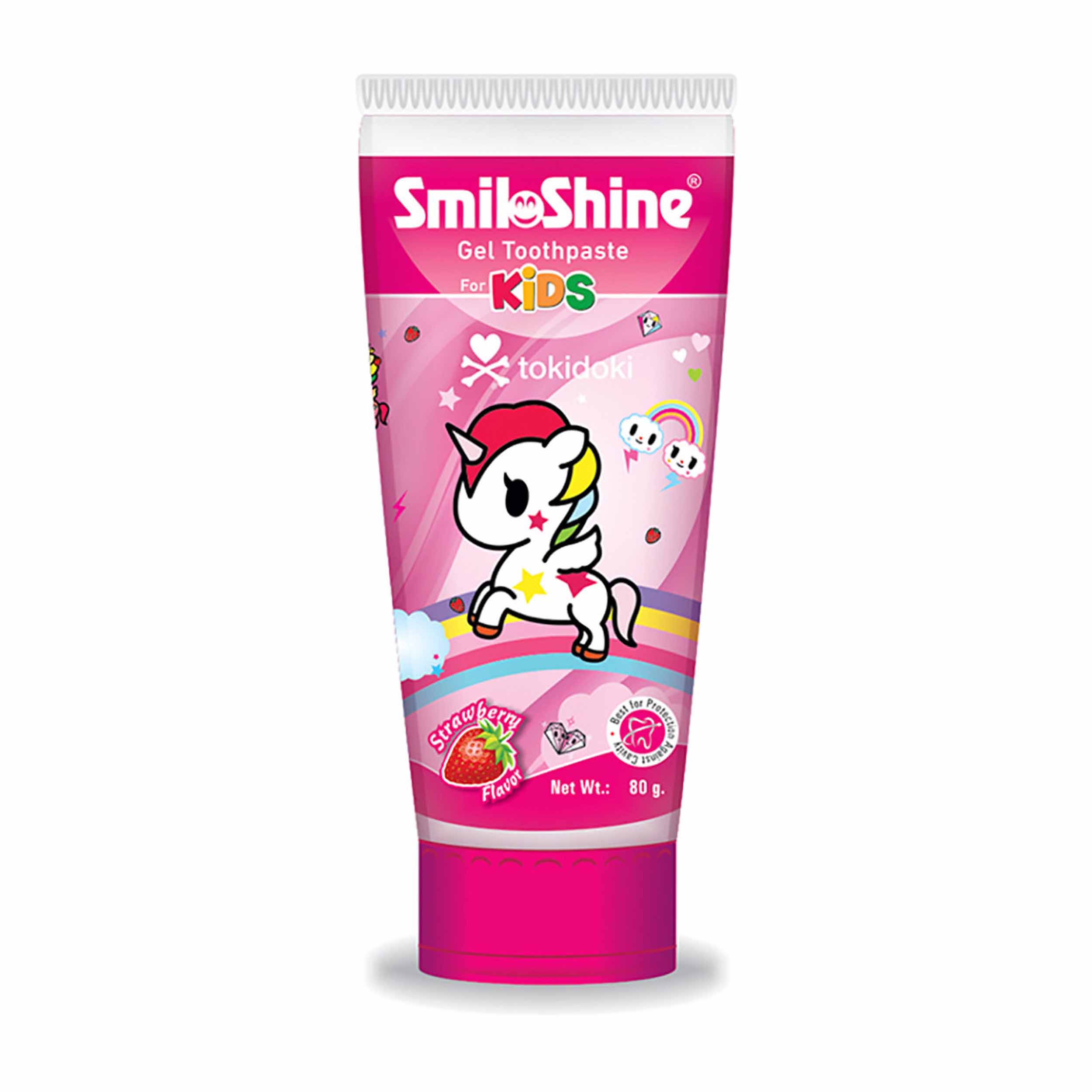 Smiloshine Unicorn Gel Toothpaste For Kids - Strawberry Flavor