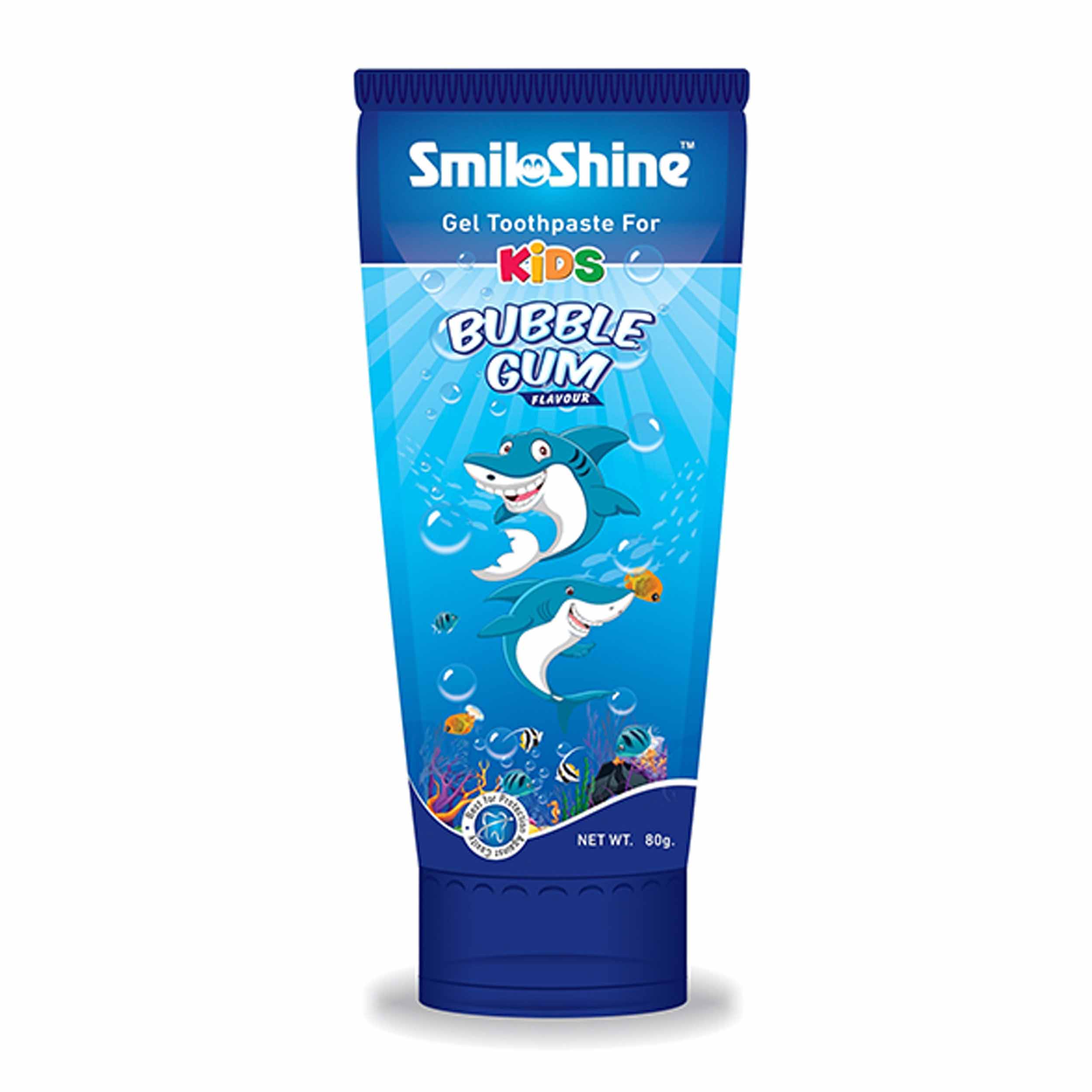 Smiloshine Unicorn Gel Toothpaste For Kids - Bubble Gum Flavor