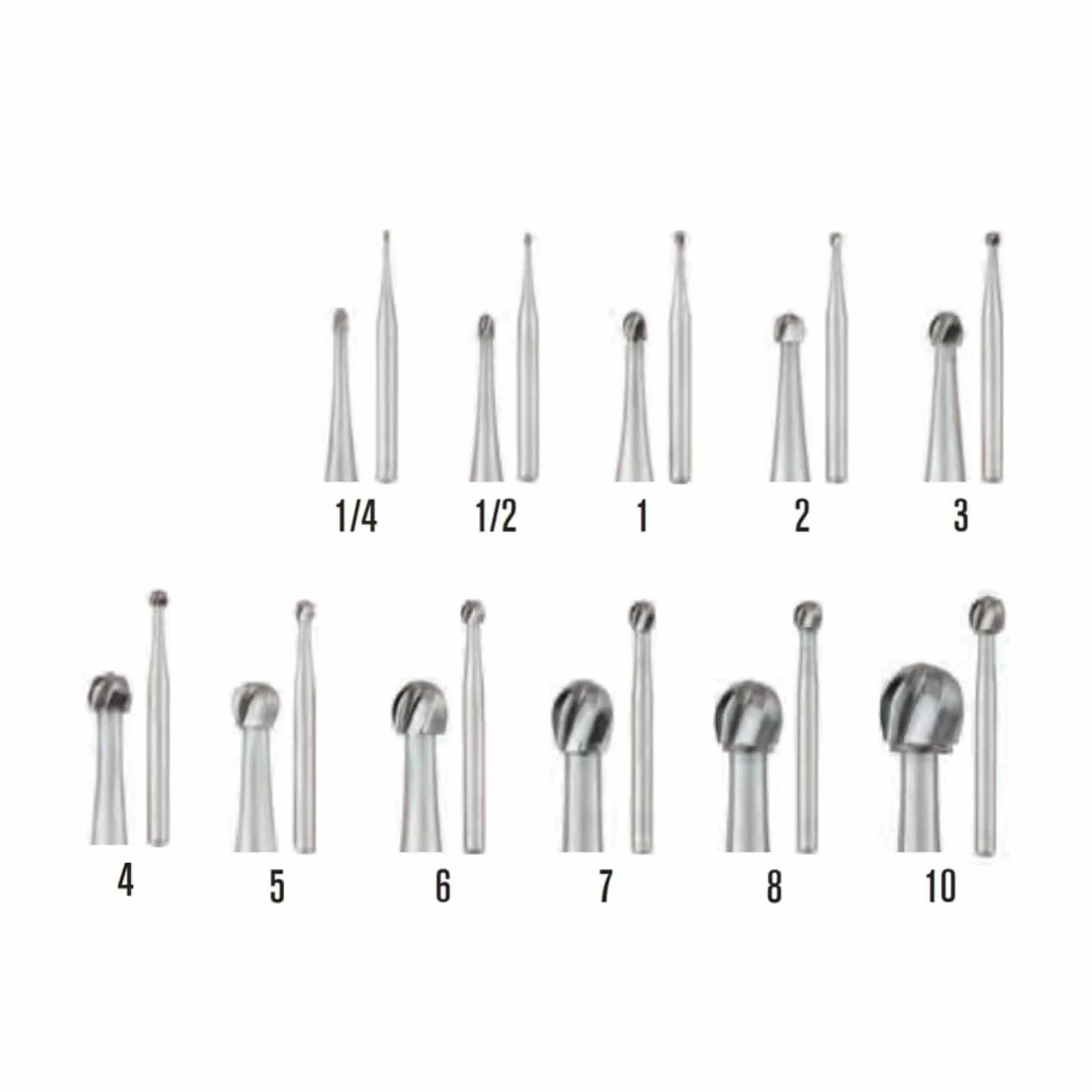 SS White  Carbide Burs - Round Shaped FG 2