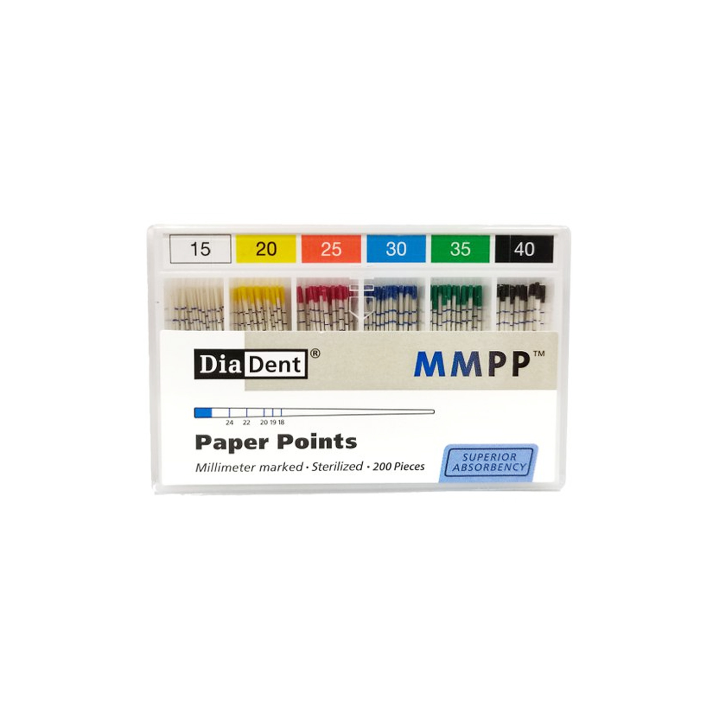 Diadent Paper Points 2% 25