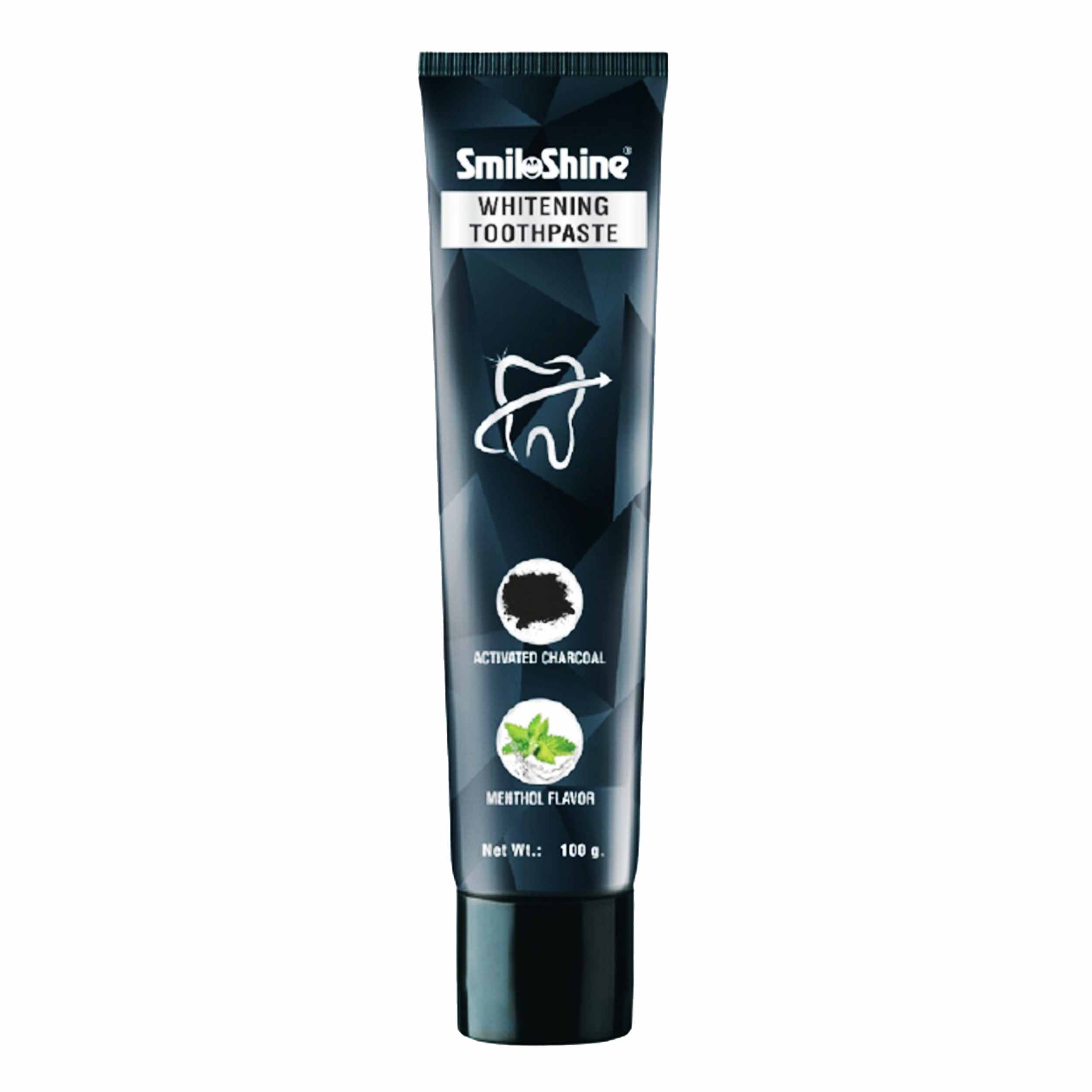 Smiloshine Whitening Toothpaste With Activated Charcoal - Pack Of 6