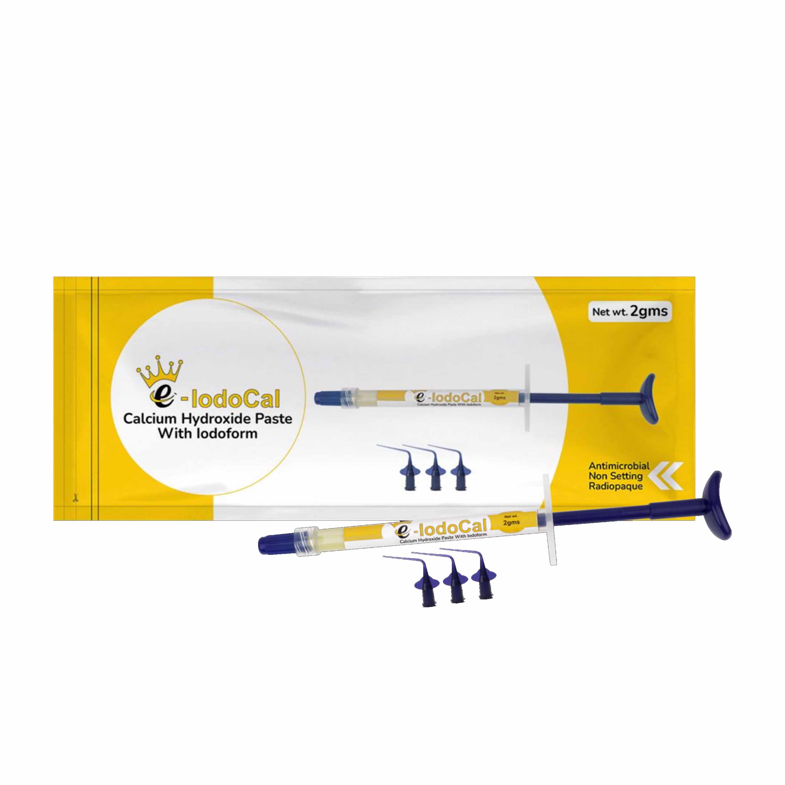 E-IodoCal (02 Gms) Calcium Hydroxide Paste With Iodoform