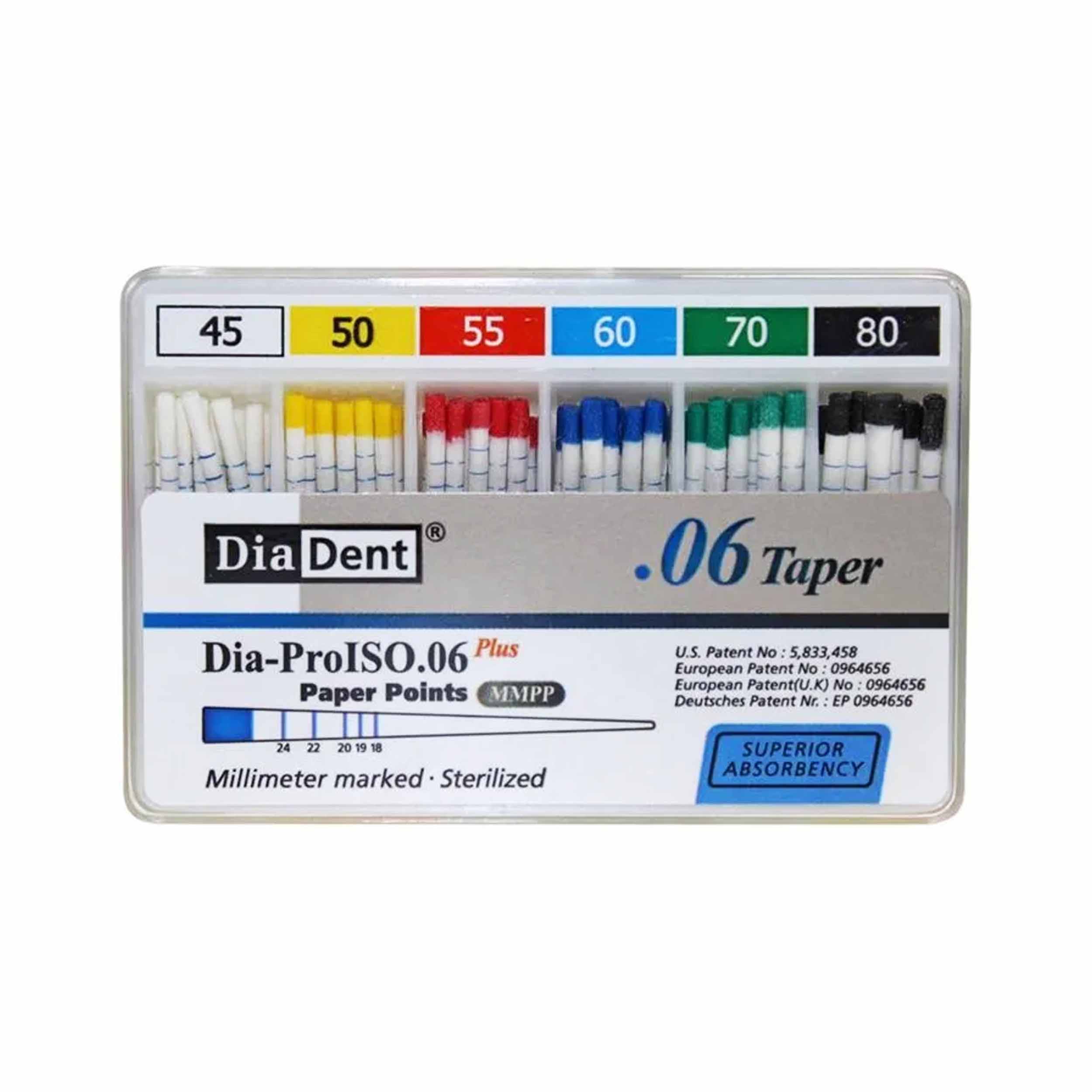 DiaDent Paper Points 6% Taper 40