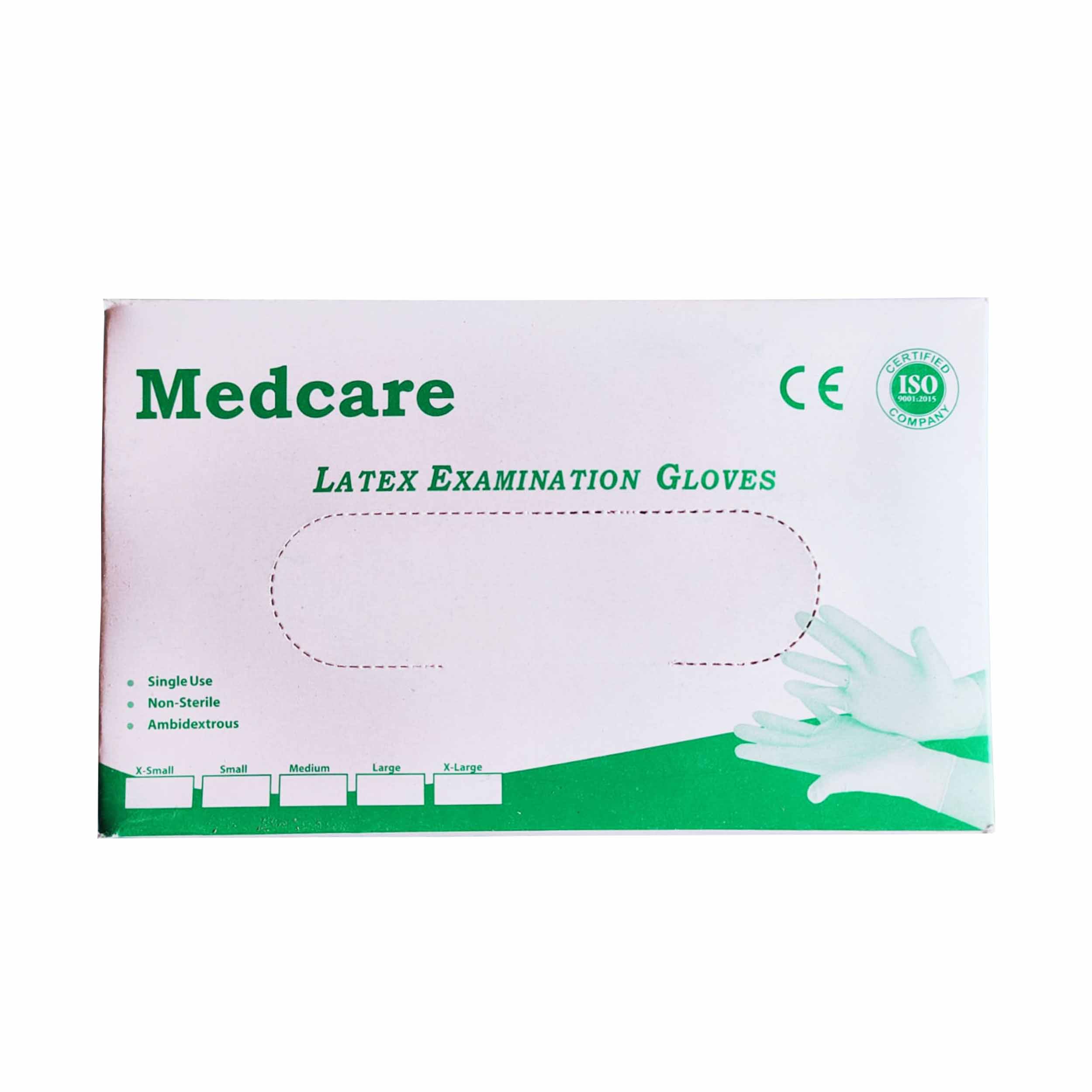 Medcare Latex Examination Gloves Small