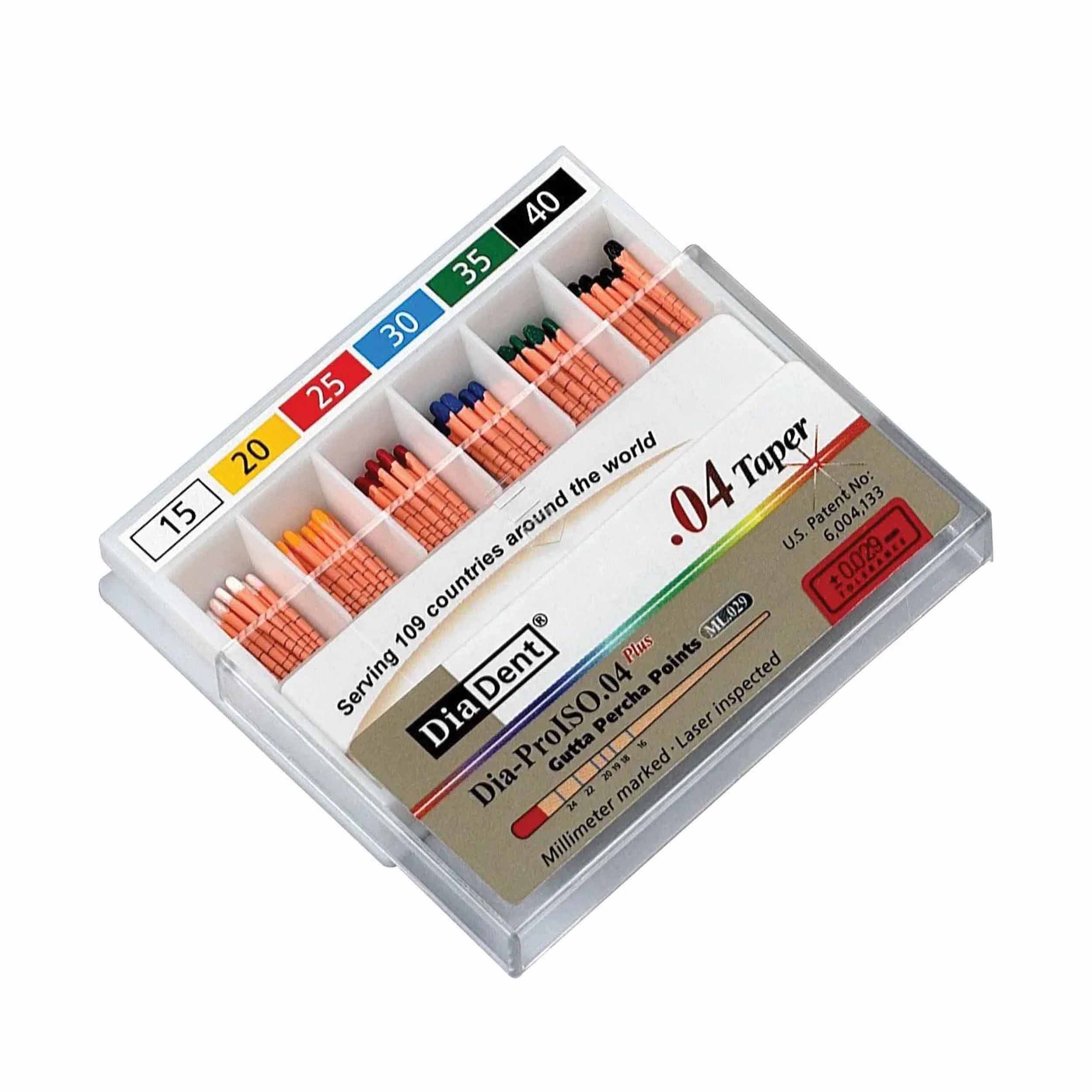 DiaDent Gutta Percha Points 4% Taper 25