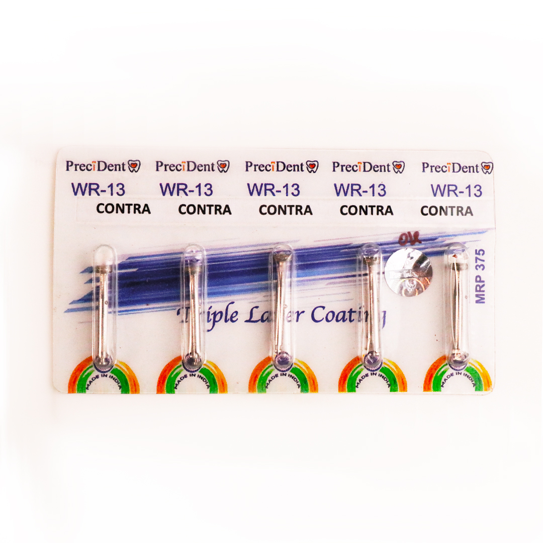 Precident Bur Contra Angle Bur WR 13 (Blue) Bur (5 Pcs)